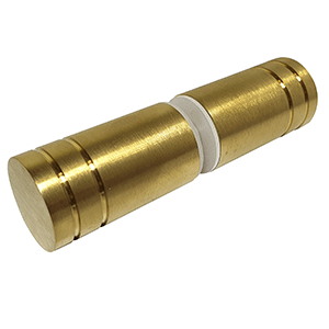 25mm x 40mm Round Shower Knob in Brushed Brass - Elegant Bathroom Faucet Handle for Modern & Vintage Showers