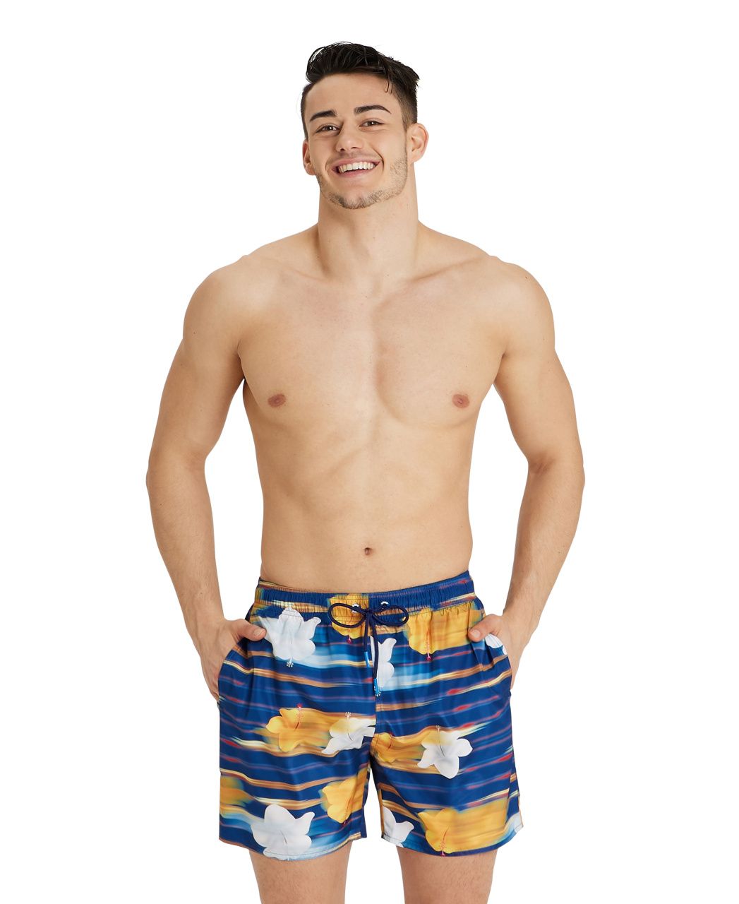 Men's Beach Boxer Allover Swim Shorts - Quick Dry, Comfortable & Stylish for Swimming, Surfing & Summer Vacations