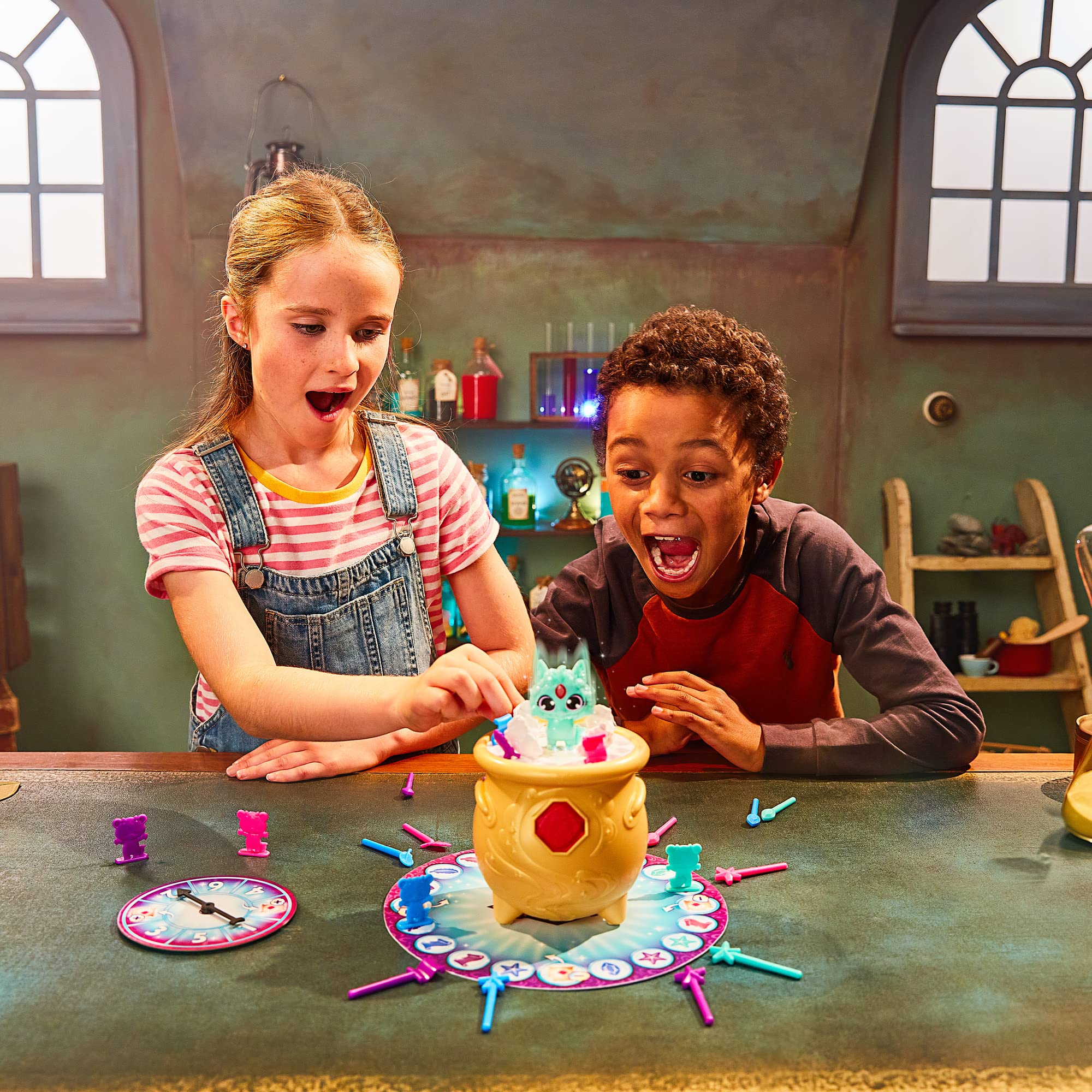 Magic Mixies Potion Game - Interactive Cauldron Toy for Kids | Mix Magic Ingredients to Make Mixie Pop Up & Win | Fun Family Game Night & Birthday Party Activity