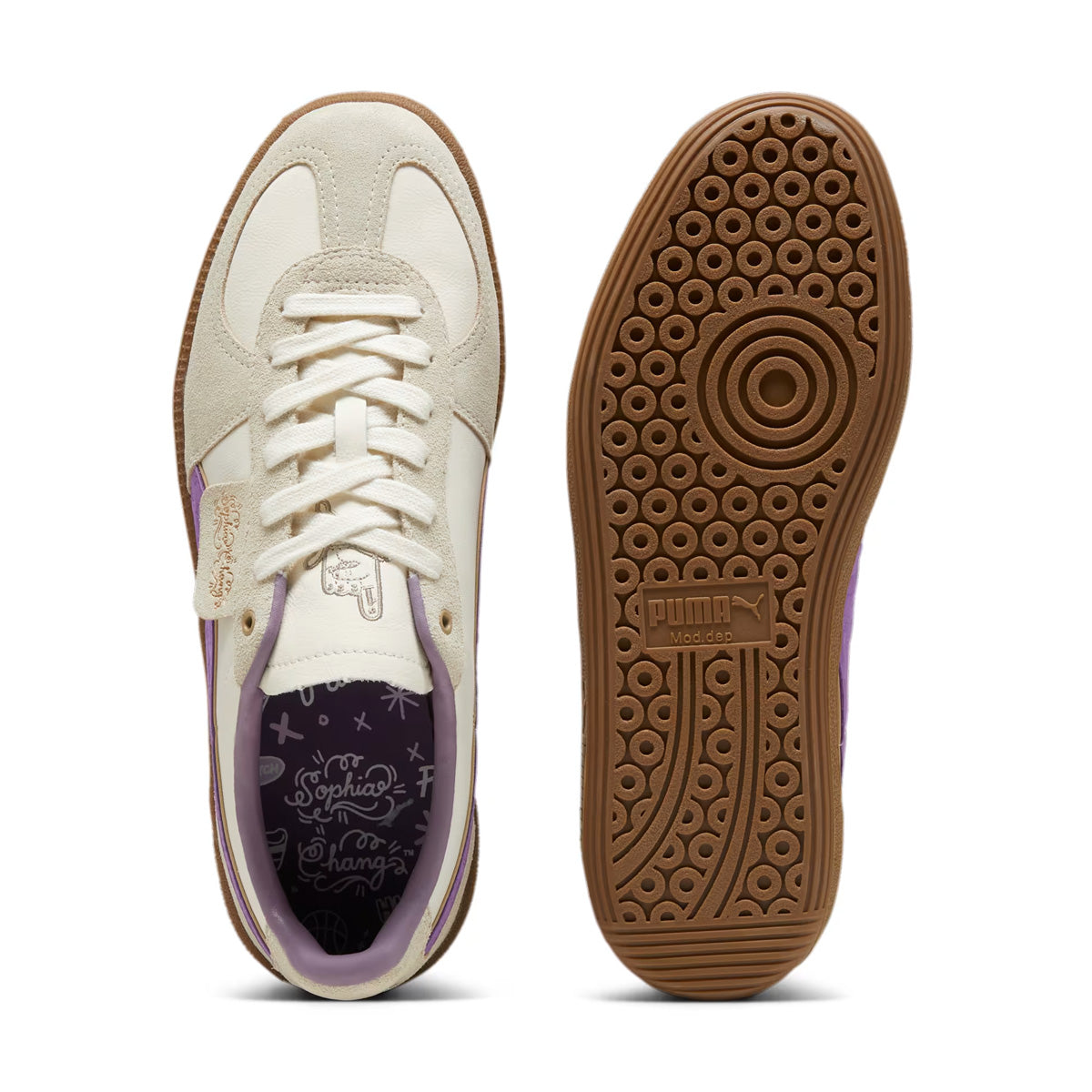 Sophia Chang Women's Palermo Frosted Ivory Sneakers - Stylish & Comfortable Walking Shoes for Casual Outfits & Daily Wear