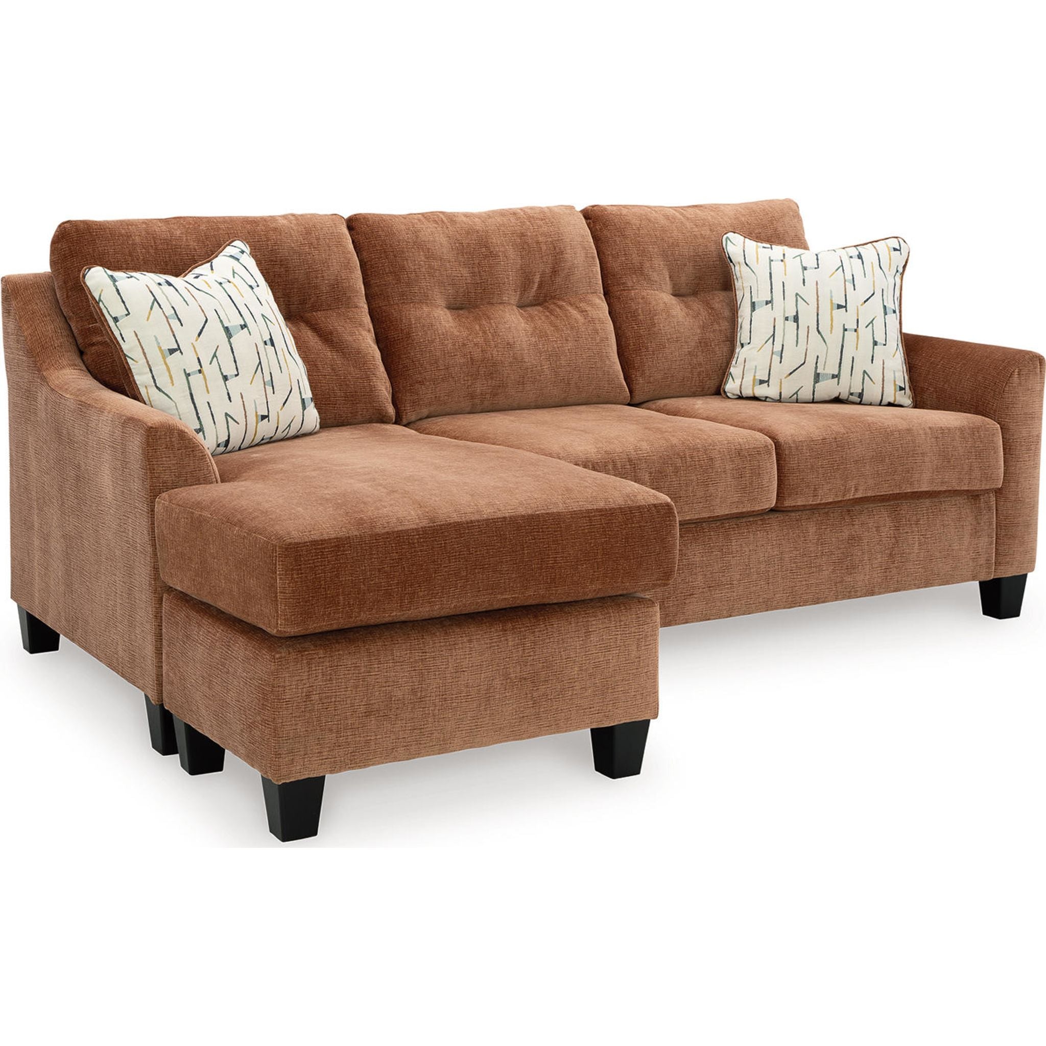 Amity Bay Sofa Chaise - Modern Sectional Couch with Chaise Lounge for Living Room, Reversible L-Shaped Sleeper Sofa Bed - Perfect for Small Spaces, Apartments & Home Theater Seating