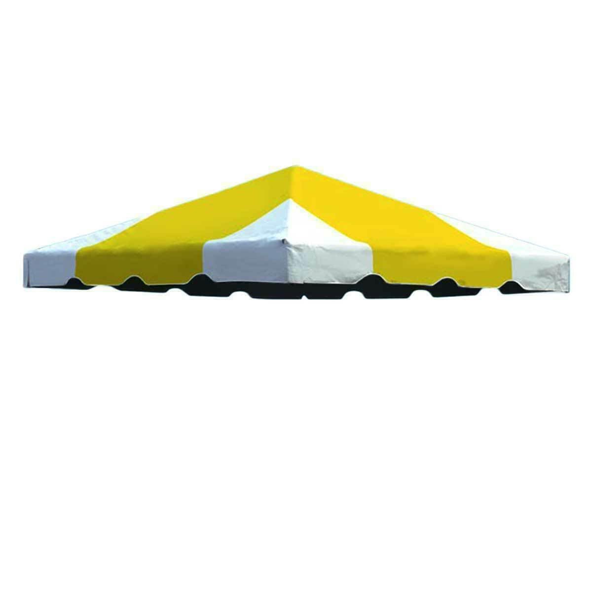 10' x 10' Replacement PVC Vinyl Tent Top - Waterproof & UV Resistant Heavy Duty Canopy Cover (Yellow) | Compatible with Weekender West Coast Frame Tent | Perfect for Outdoor Parties, Camping & Events
