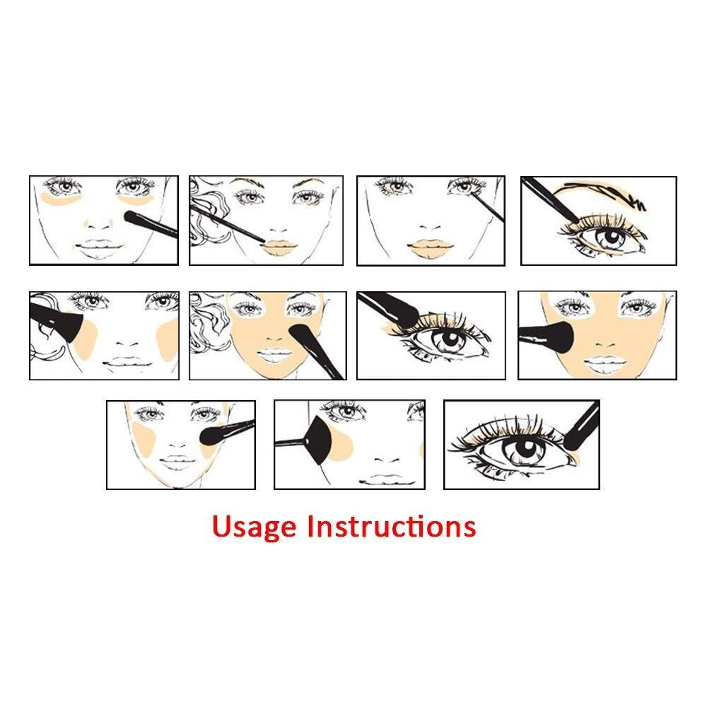 GELATO BEAUTY 24-Piece Soft Bristle Makeup Brush Set with PU Leather Case - Black | 24-in-1 Professional Cosmetic Brushes for Foundation, Blending, Contouring & Eyeshadow | Perfect for Travel & Everyday Makeup Application