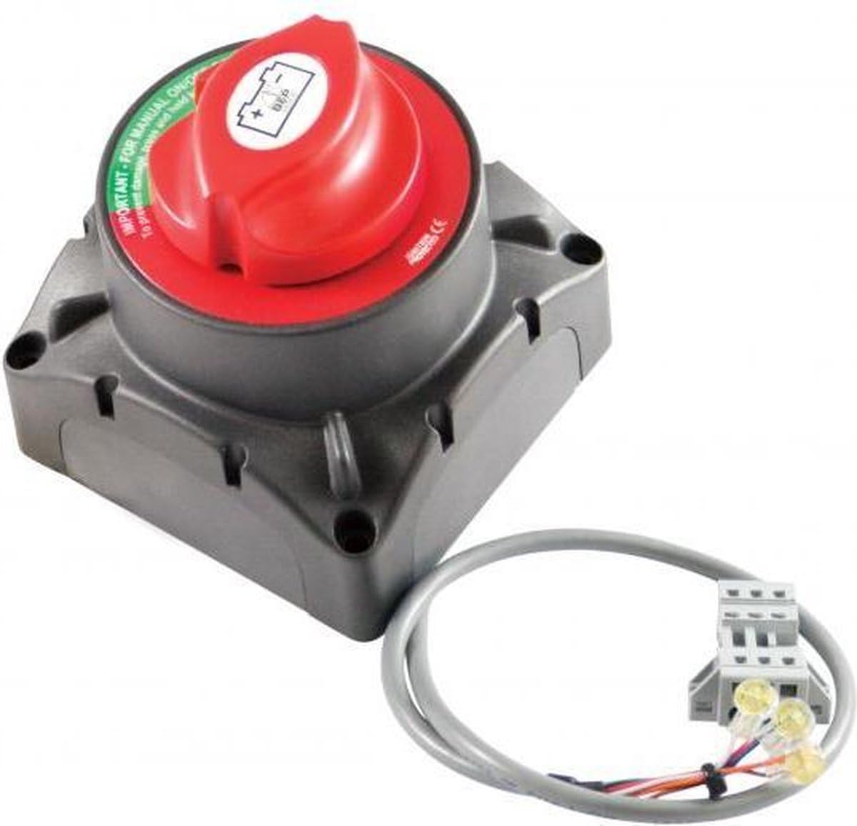BEP 720-MDO 500 Amp Remote Operated Battery Switch with Optical Sensor, 12V/24V DC - Perfect for Marine, RV, and Off-Grid Power Systems