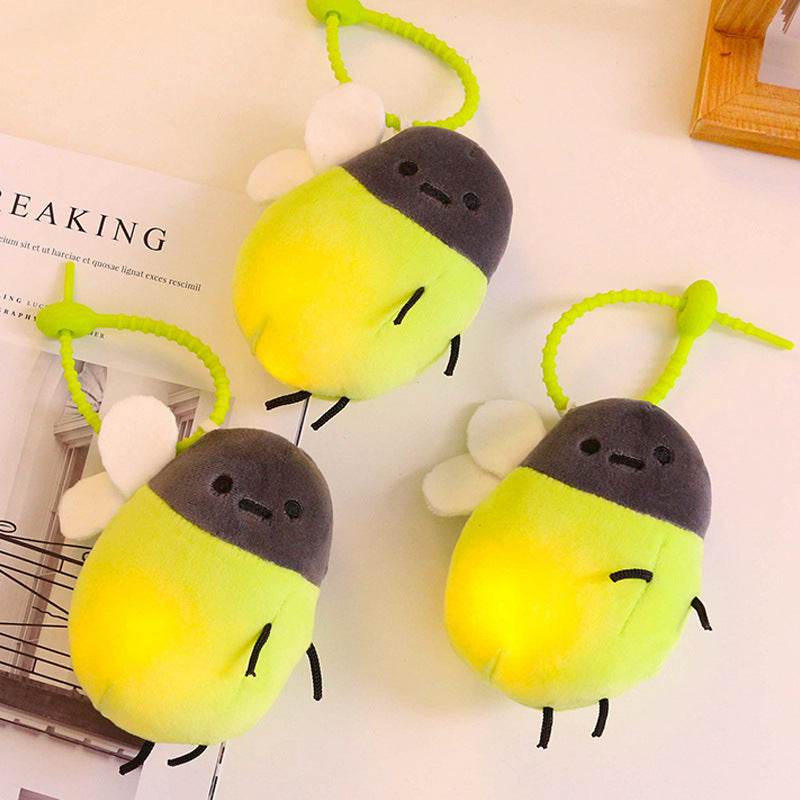 Glowing Firefly Plush Toy - Soft Cute Stuffed Animal with LED Lights for Kids, Nursery Decor, Birthday Gift - Perfect for Bedtime Comfort & Night Light