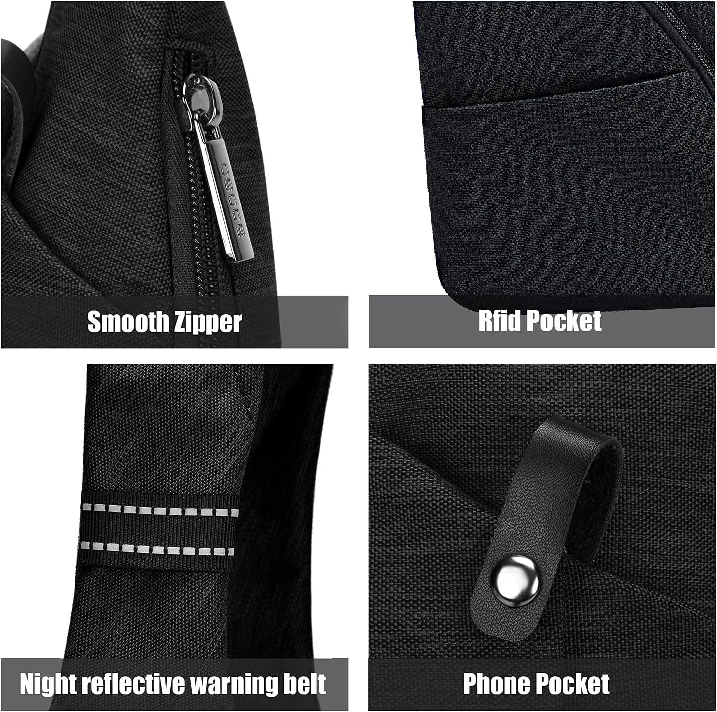 Men's Anti-Theft Sling Bag - Travel & Casual Crossbody Shoulder Bag