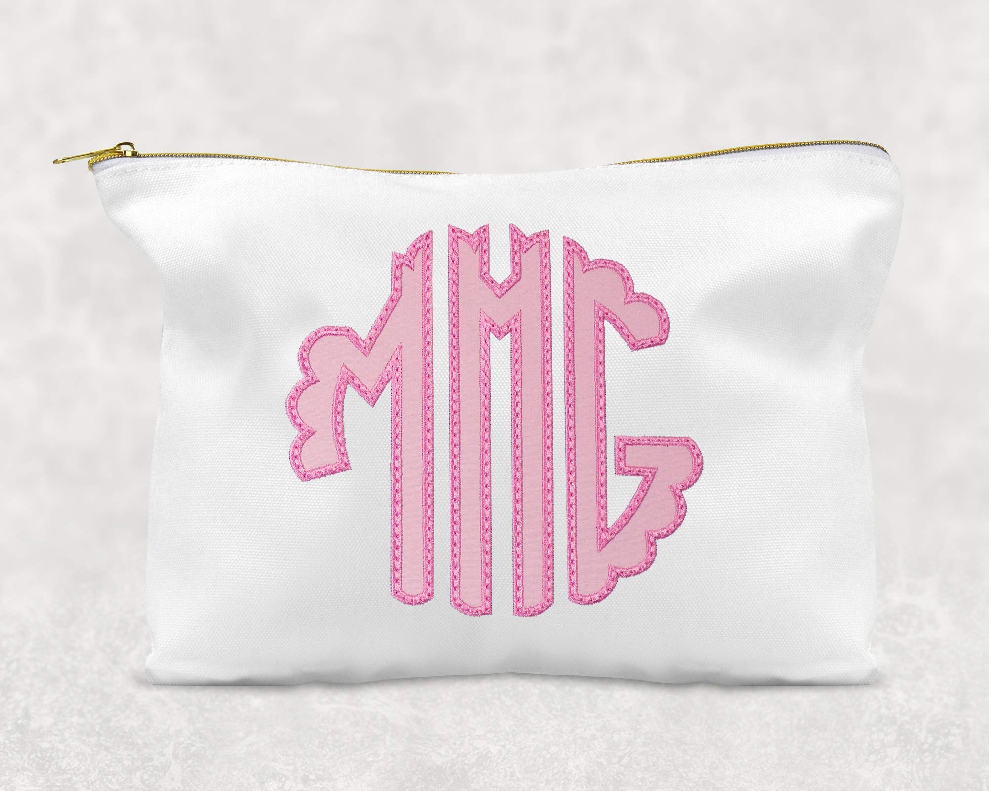 Custom Scallop Monogram Patch - Sew On or Iron On Applique for DIY Clothing, Bags & Hats | Personalize Jackets, Backpacks & Denim Accessories