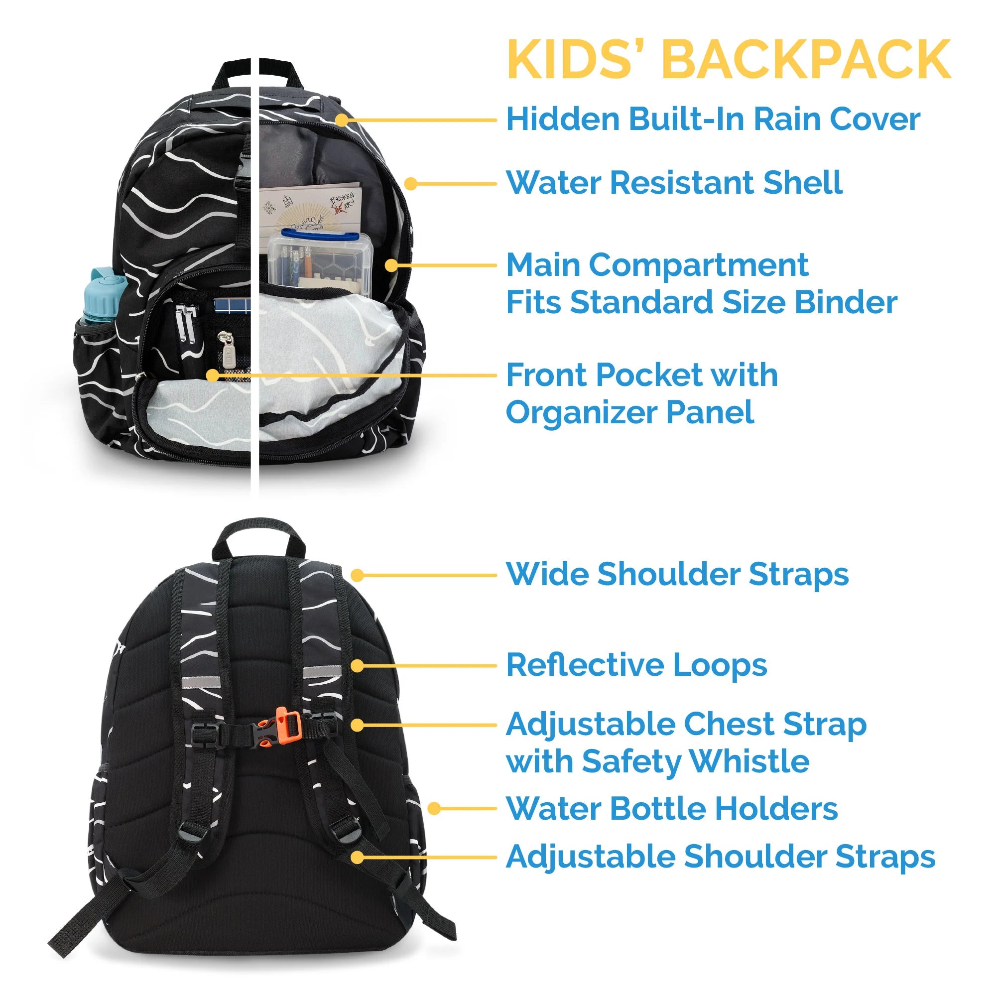 Jan & Jul Wildberry Kids Backpack - Durable School Backpack for Boys & Girls, Lightweight Bookbag with Adjustable Straps - Perfect for School, Travel & Outdoor Adventures