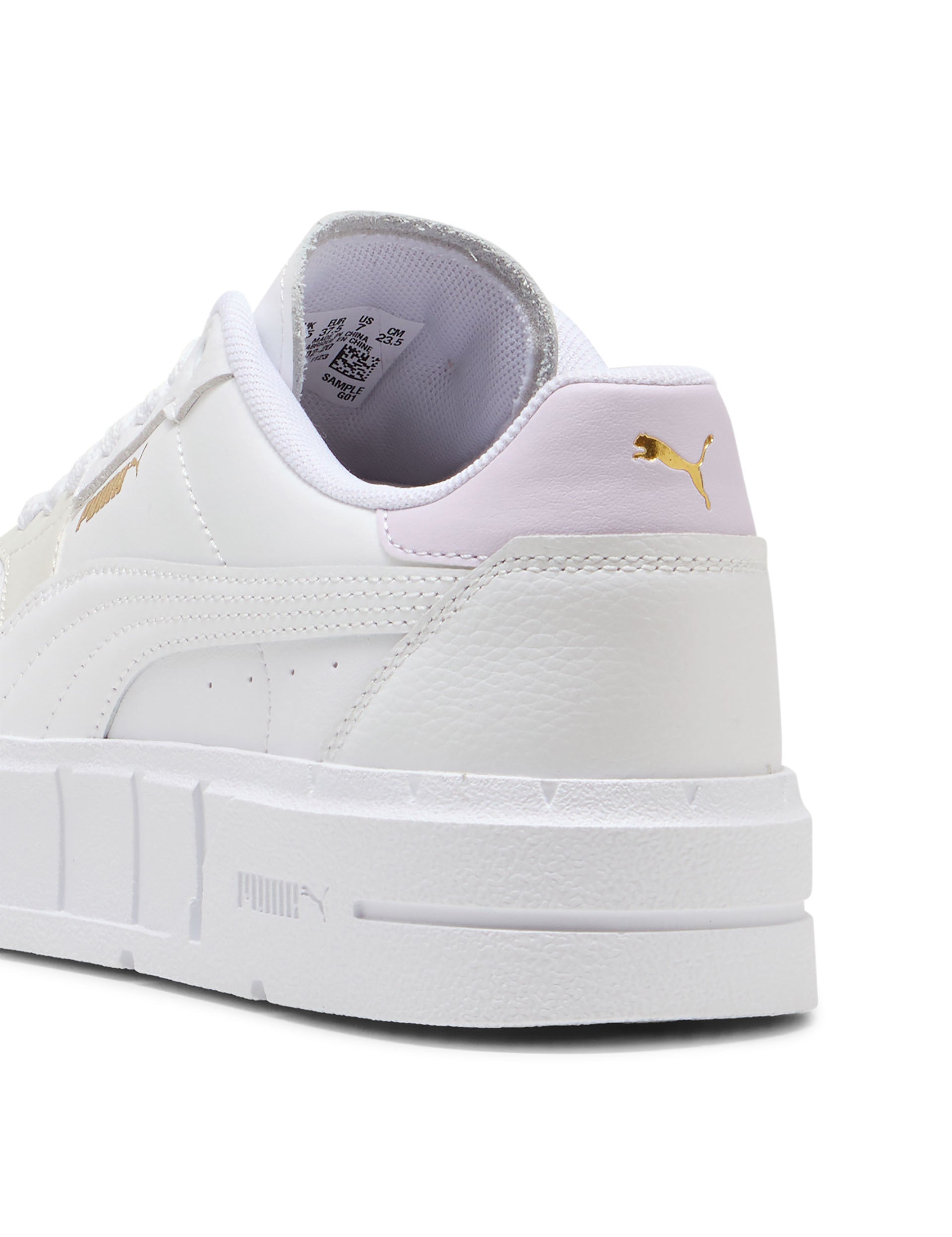 Cali Court Leather Sneakers for Women - White/Lilac Frost - Comfortable Casual Shoes for Walking, Work & Everyday Wear