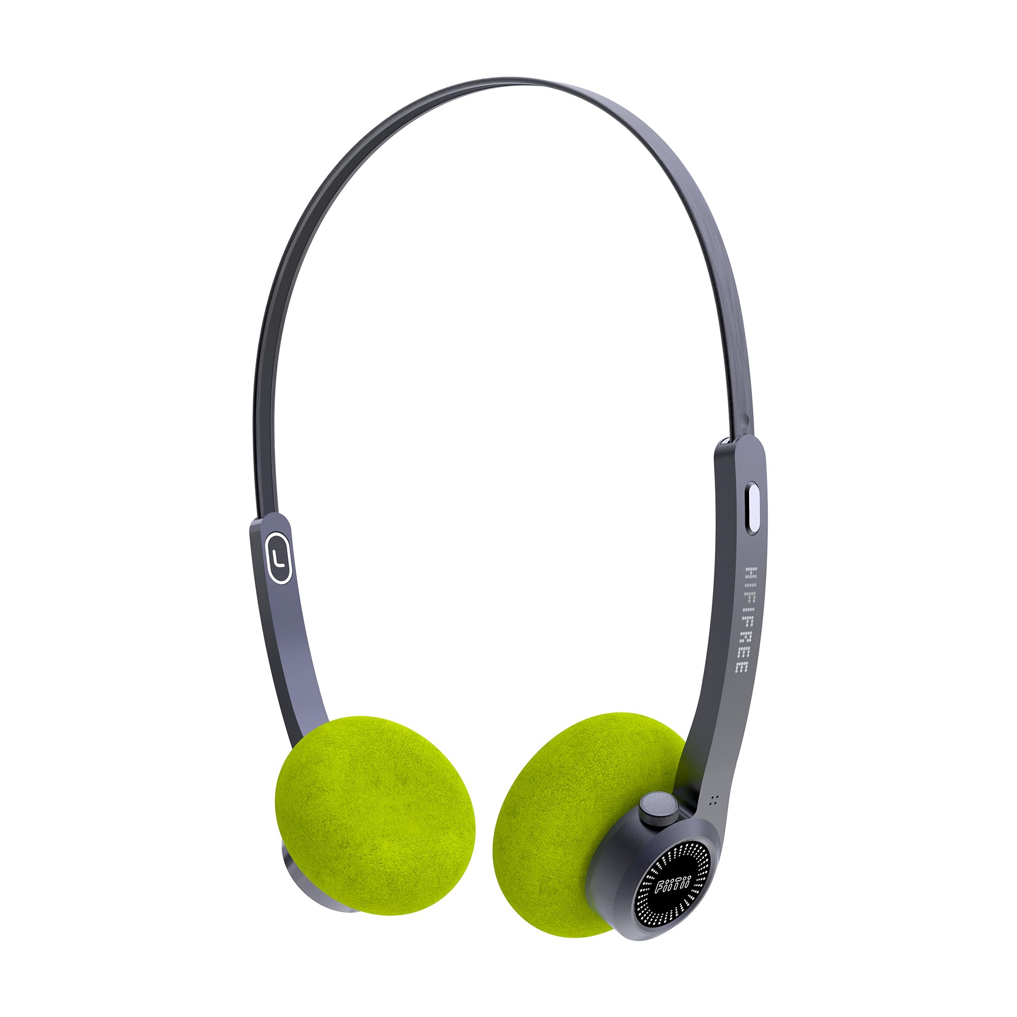 mifo FiiTii Retro Wireless Headphones - Bluetooth 5.4 On-Ear Headset with Built-in Mic, HiFi Dynamic Sound, Lightweight Design (Black/Green/Orange) - Perfect for Commuting, Workouts & Vintage Music Lovers