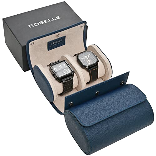 2 slot Blue-Genuine Leather