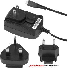 Original Blackberry MicroUSB International Travel Charger for 8520 - Fast Charging Adapter for Home, Office & Worldwide Use