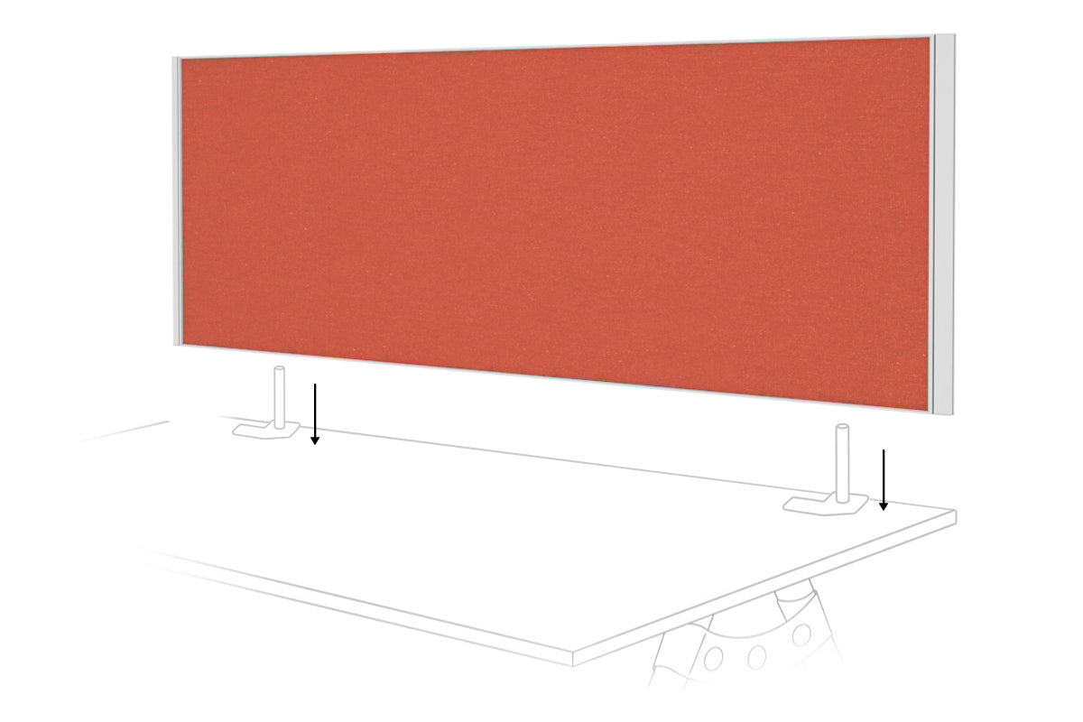 Desk Mounted Privacy Screen - 1400W x 500H - Office & Home Workspace Partition for Computer Monitor Privacy Protection