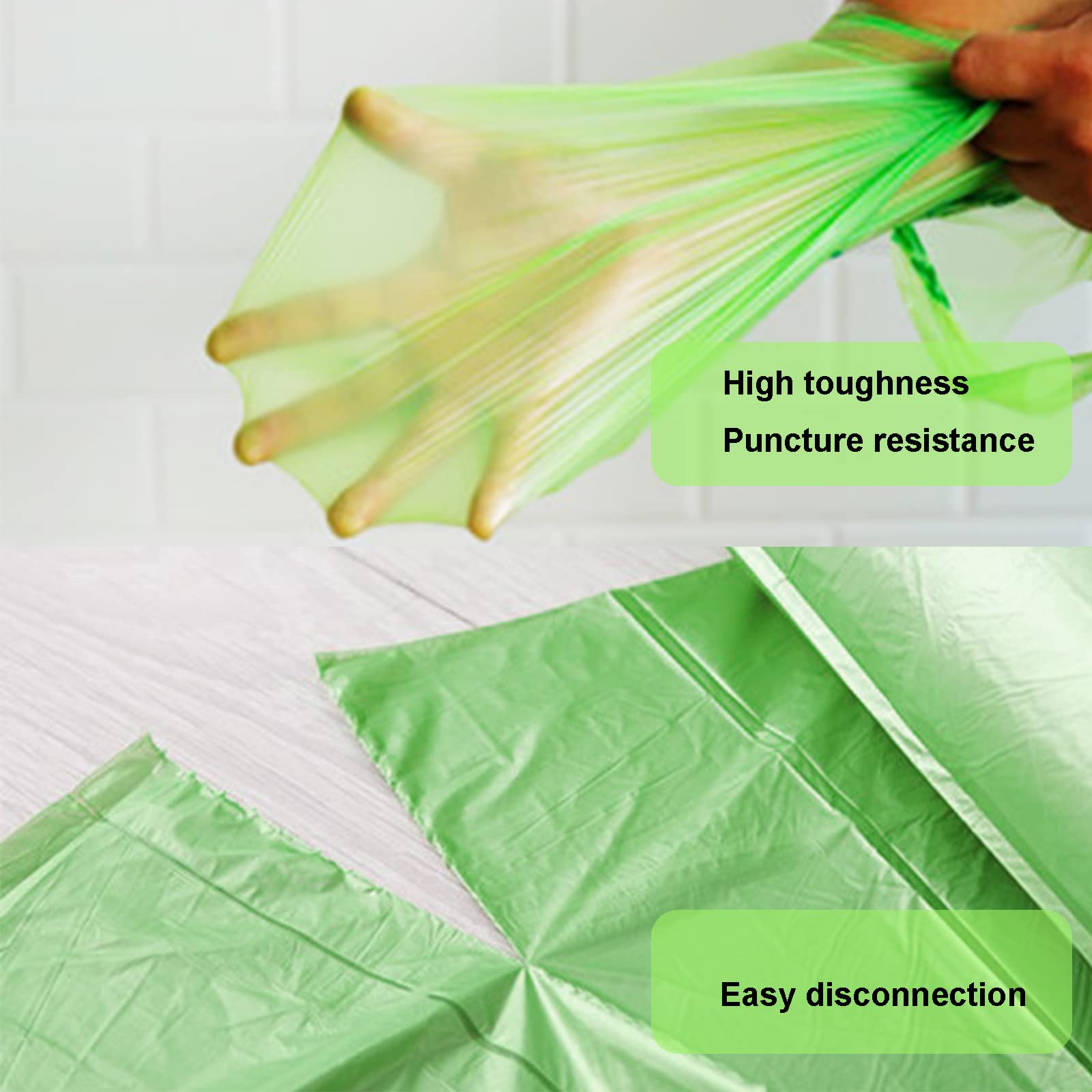 8 Gallon Biodegradable Trash Bags - Eco-Friendly Medium Garbage Bags for Kitchen, Bathroom & Office - Compostable & Recyclable Waste Bags for Sustainable Living