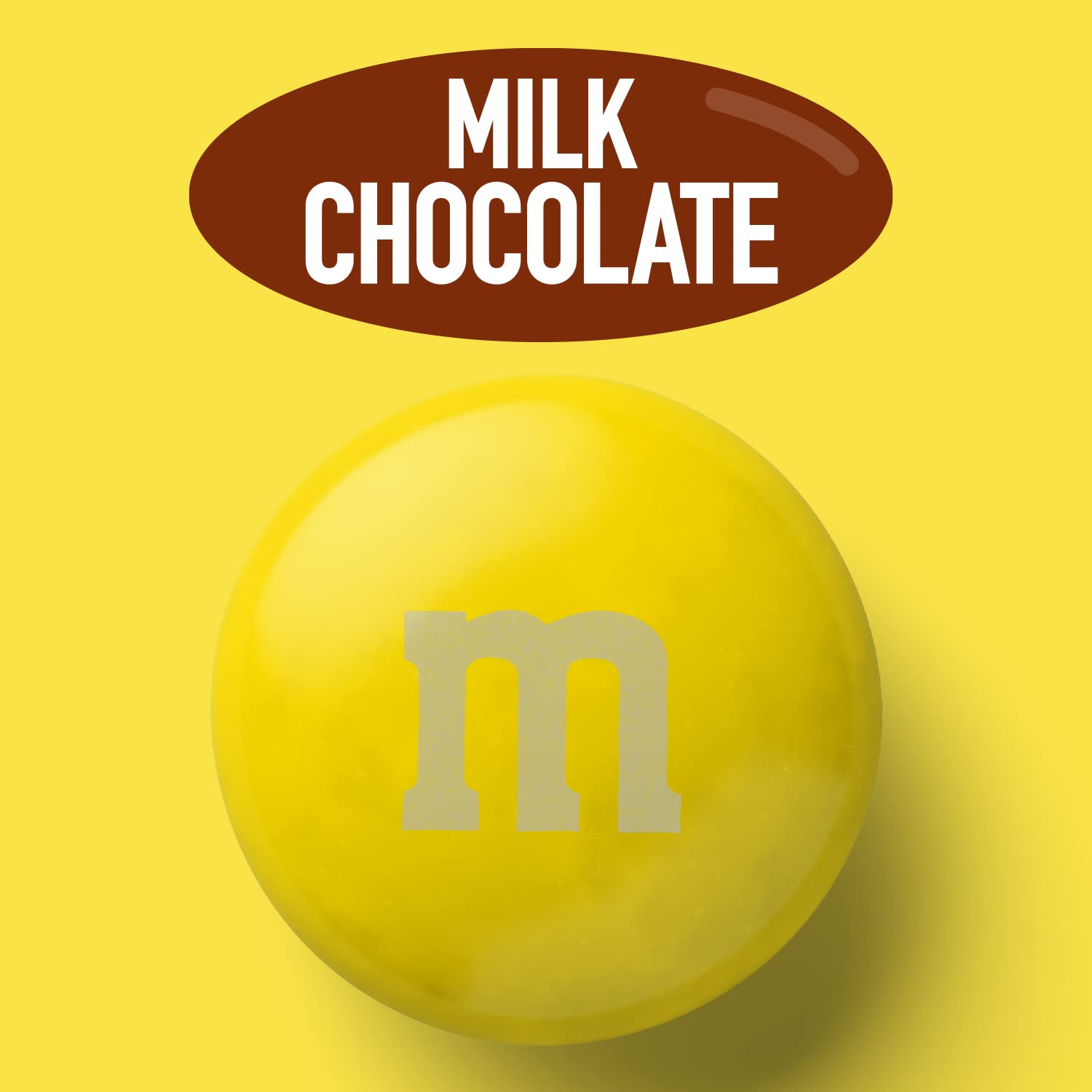 M&M'S Yellow Milk Chocolate Candy 2lbs - Resealable Pack for Parties & Gifts