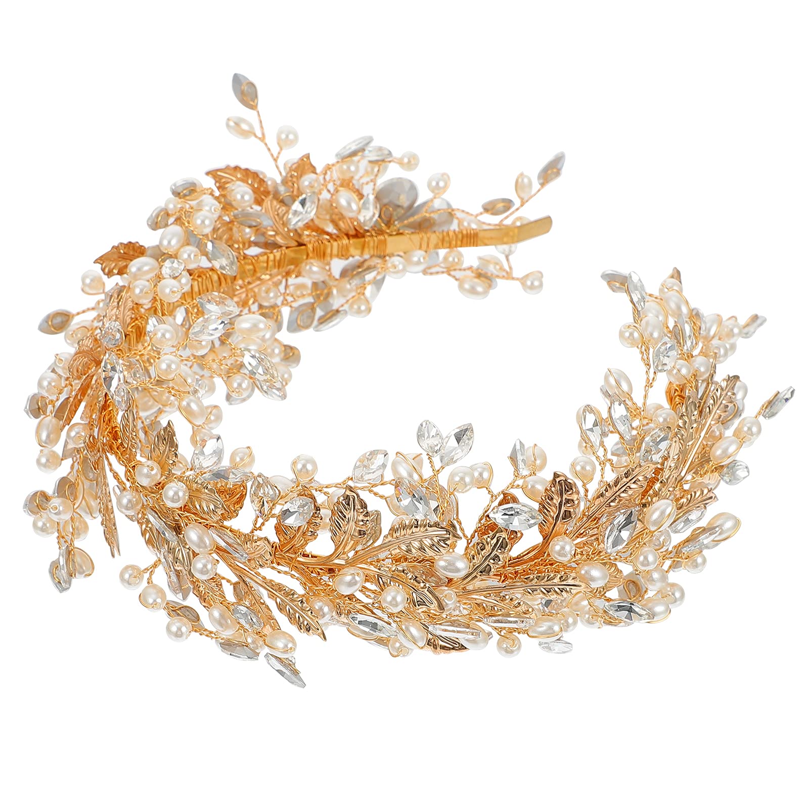 1pc Vintage Pearl Bridal Hair Band - Elegant Bride Hair Accessory for Weddings, Home, Wall & Room Decor - Perfect for Bridal Showers, Ceremonies & Photo Shoots