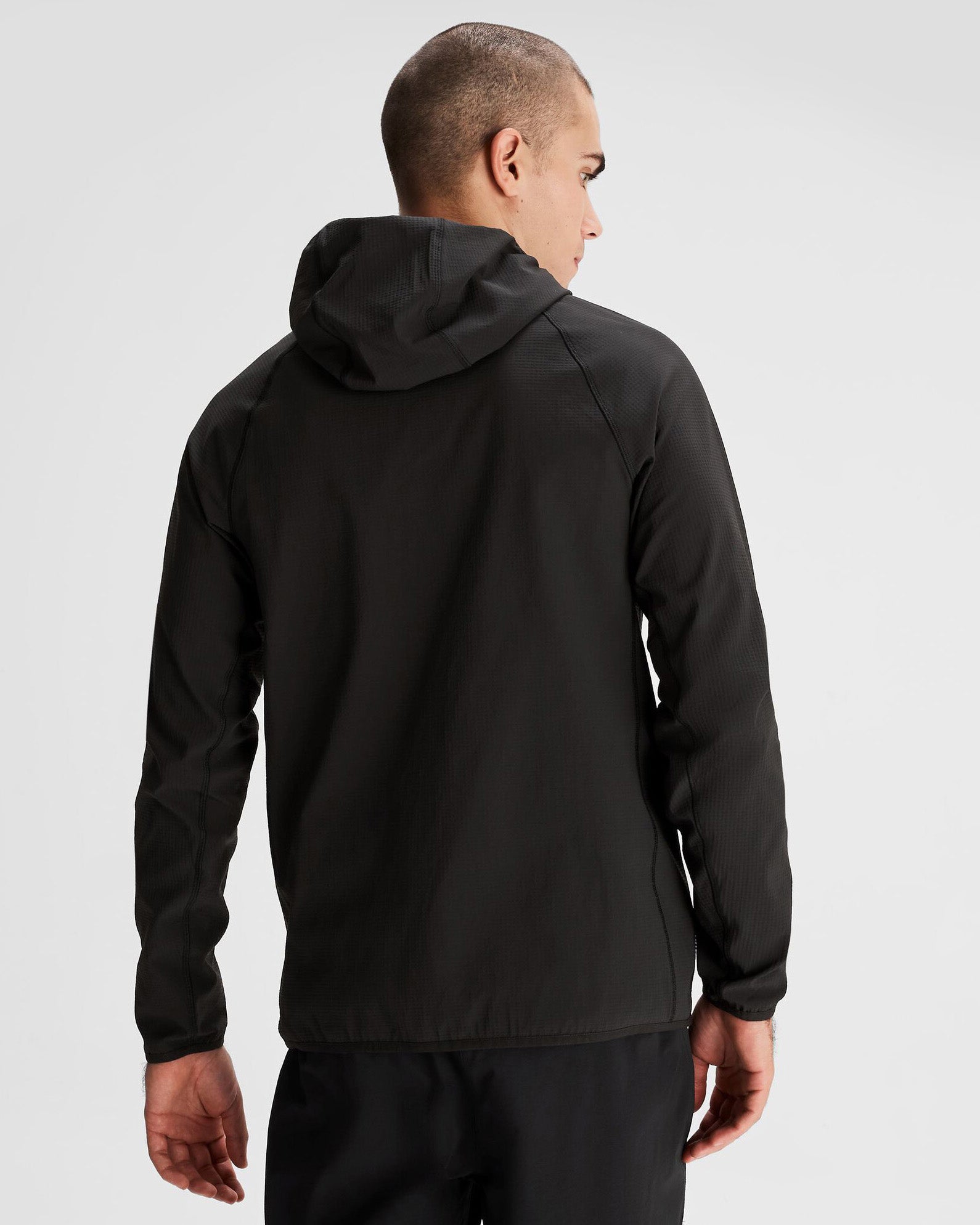 Men's Aysen Hooded Fleece Jacket - Soft Warm Winter Coat for Outdoor Activities, Black Stingray Color - Perfect for Hiking, Camping & Casual Wear