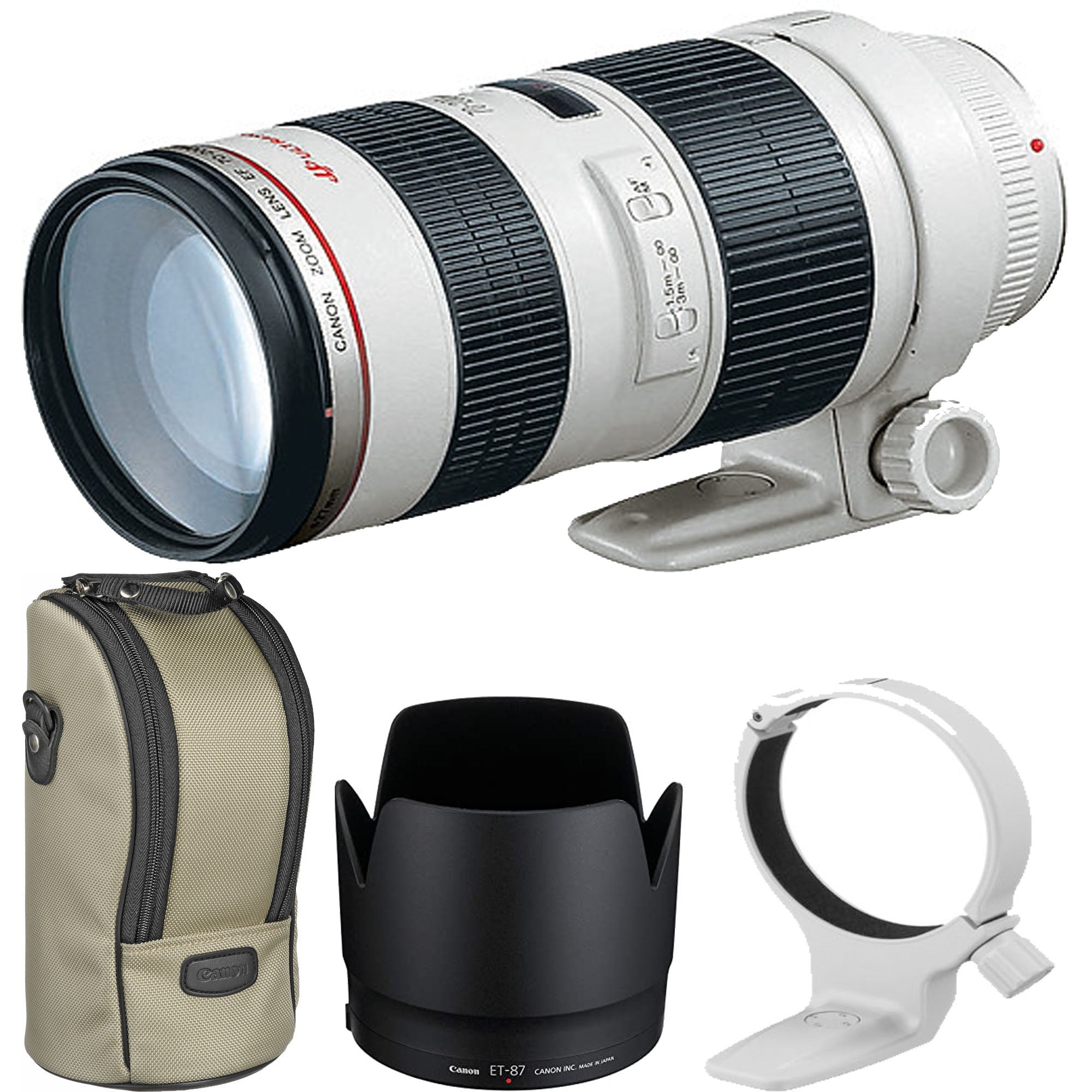 Canon EF 70-200mm f/2.8L USM Telephoto Zoom Lens for DSLR Cameras - Professional Photography, Sports & Wildlife Shooting