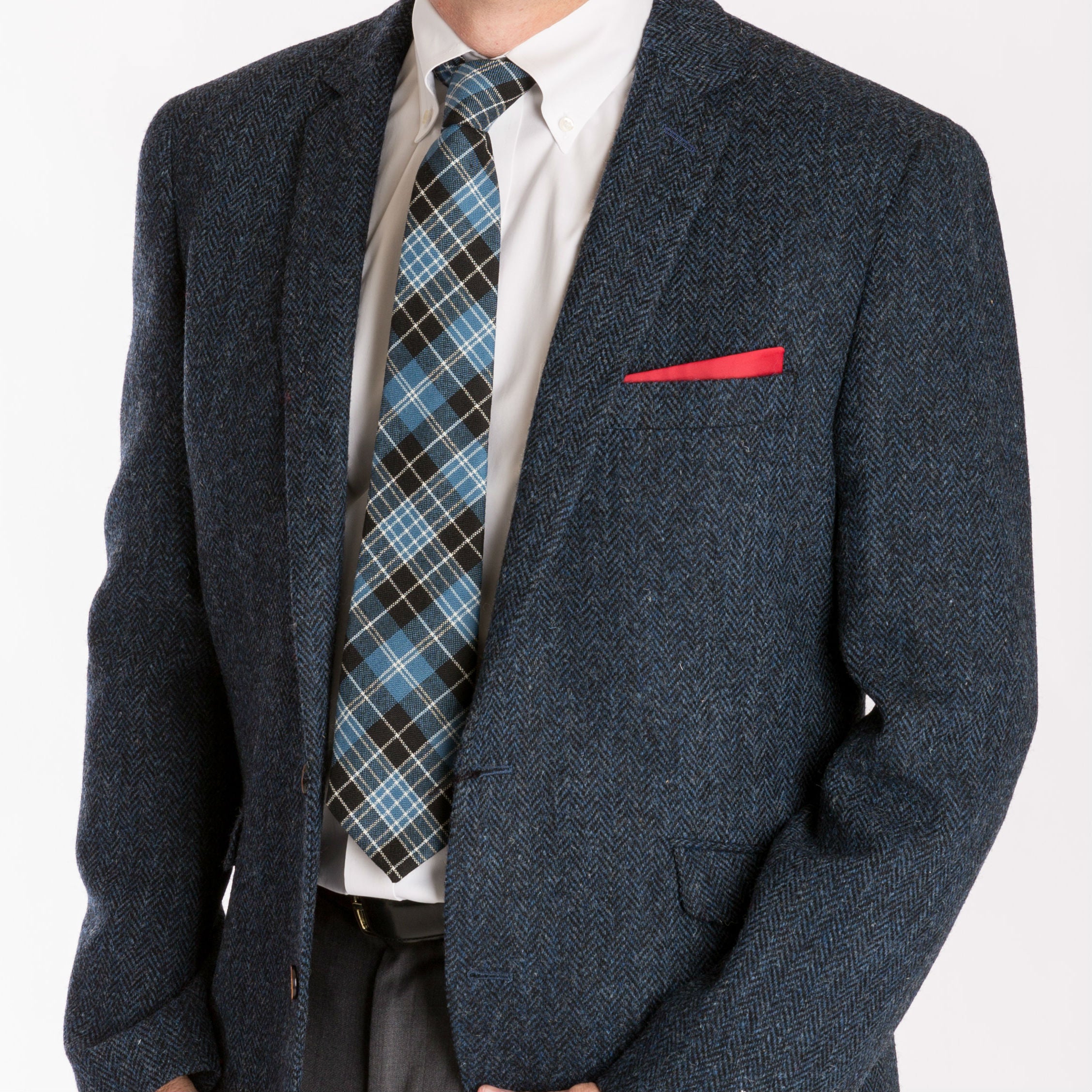 Premium Wool Tartan Neckties for Men - 27 Classic Ancient Color Patterns - Perfect for Weddings, Business Meetings & Formal Events