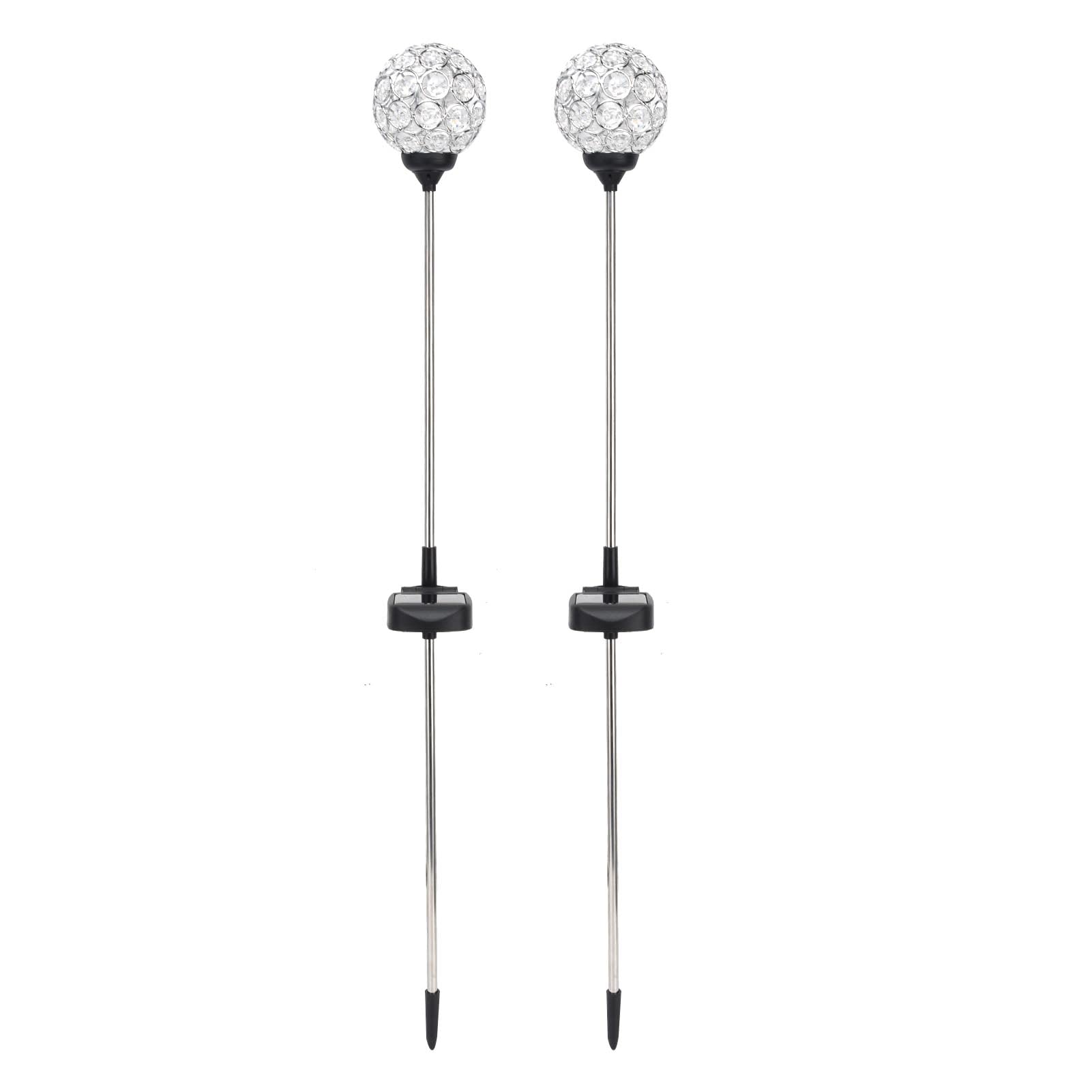 Solar Powered Garden Lights - 2 Pack LED Outdoor Ball Lights with Color Changing & IP65 Waterproof for Pathway, Lawn, Yard - Perfect for Patio Decor, Landscape Lighting, Backyard Pathway Illumination