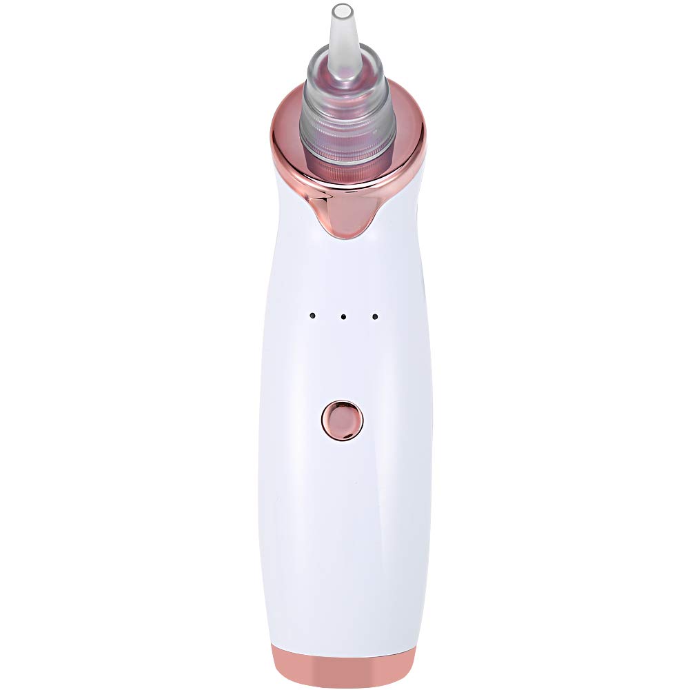 Blackhead Remover Vacuum - Pore Cleaner & Acne Treatment with 4 Replaceable Heads for Deep Cleansing (Ivory White) | Perfect for Facial Care, Dead Skin Removal & Blackhead Extraction at Home