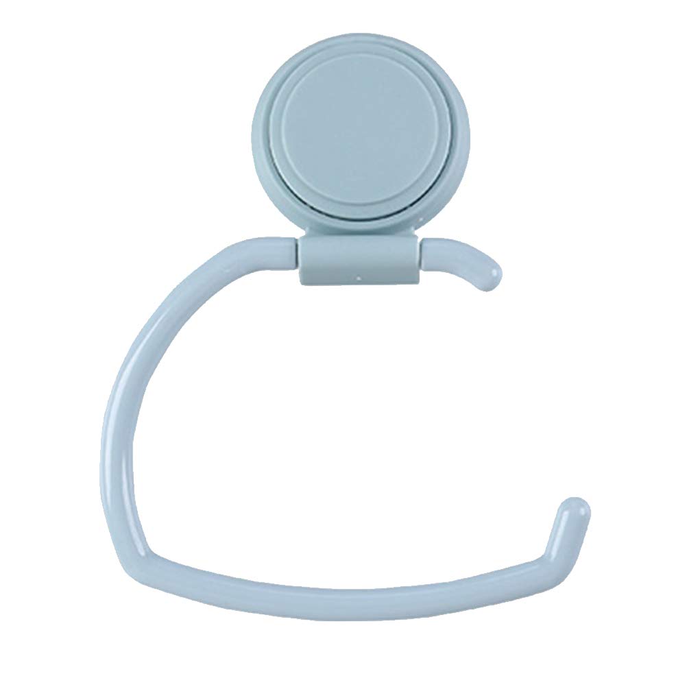 Cabilock 1-Piece Suction Cup Bathroom Tissue Holder - No Nails Wall Mount Toilet Paper Roll Dispenser - Prevents Paper Towels from Falling - Perfect for Small Bathrooms, RVs & Apartments