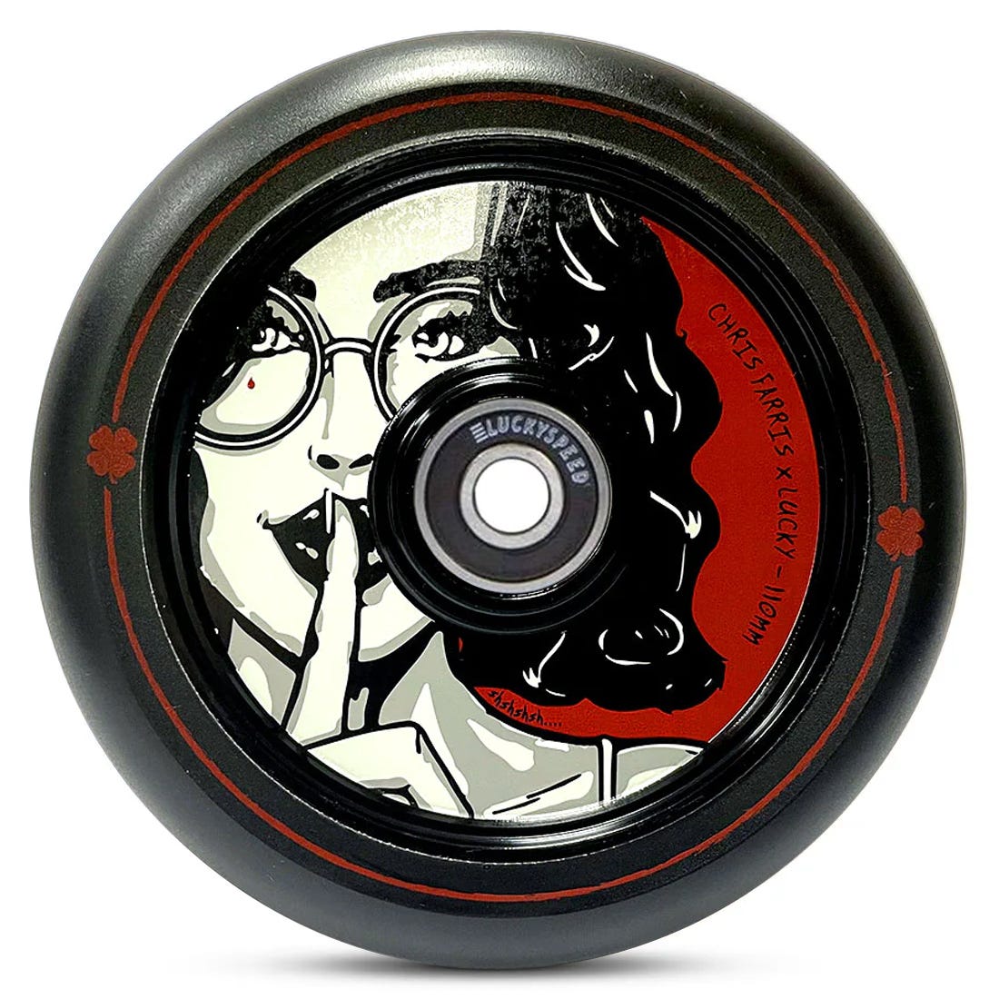 Lucky Chris Farris Signature Lunar Wheel - Premium Skateboard Wheels for Street & Park Skating - Perfect for Tricks, Commuting & Urban Riding