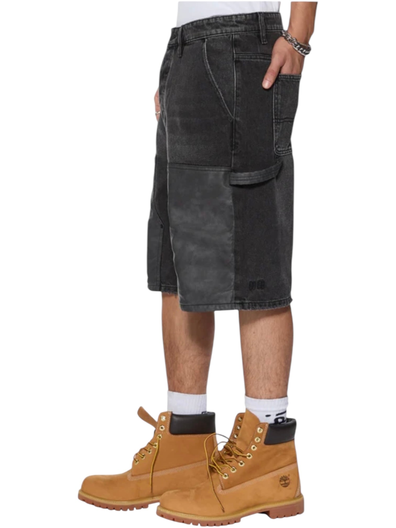 Ksubi Maxx Operator Short Torqued Black - Stylish Men's Denim Shorts for Summer & Casual Wear | Perfect for Beach, Streetwear & Outdoor Activities