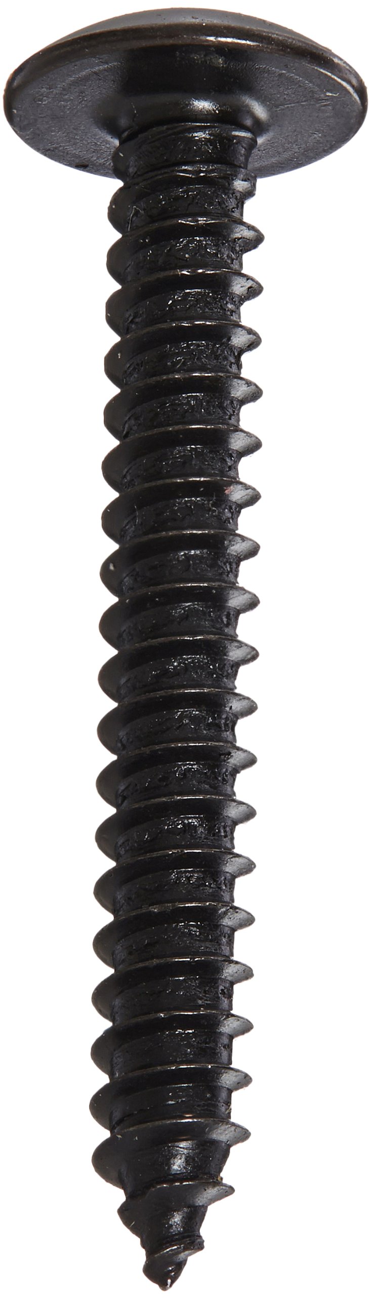 #8-18 Steel Sheet Metal Screws - Black Oxide Truss Head (100 Pack) for DIY & Metalworking
