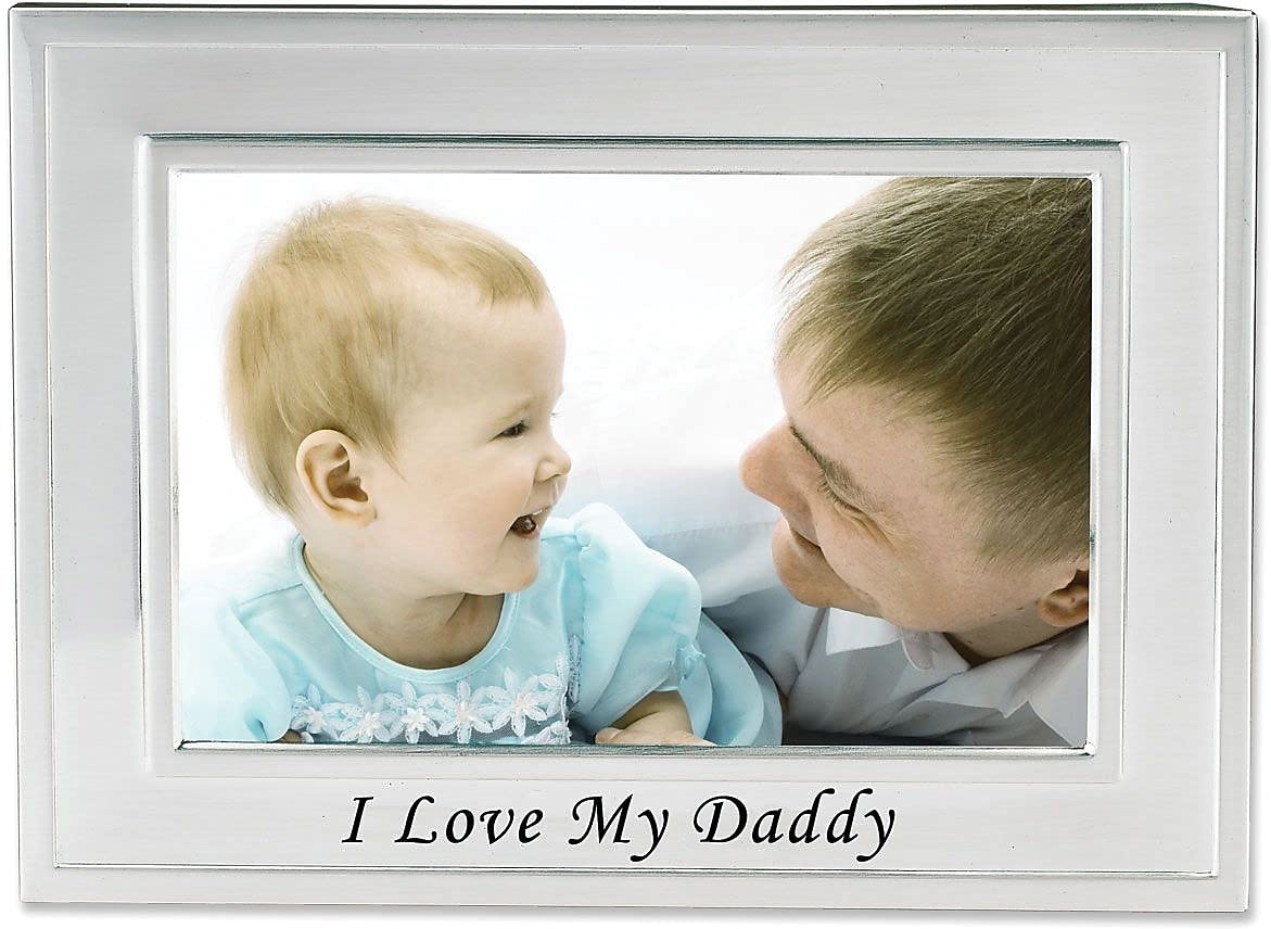 Lawrence Frames Silver Plated 'I Love My Daddy' 6x4 Picture Frame - Perfect for Father's Day Gifts, Home Decor & Family Photos
