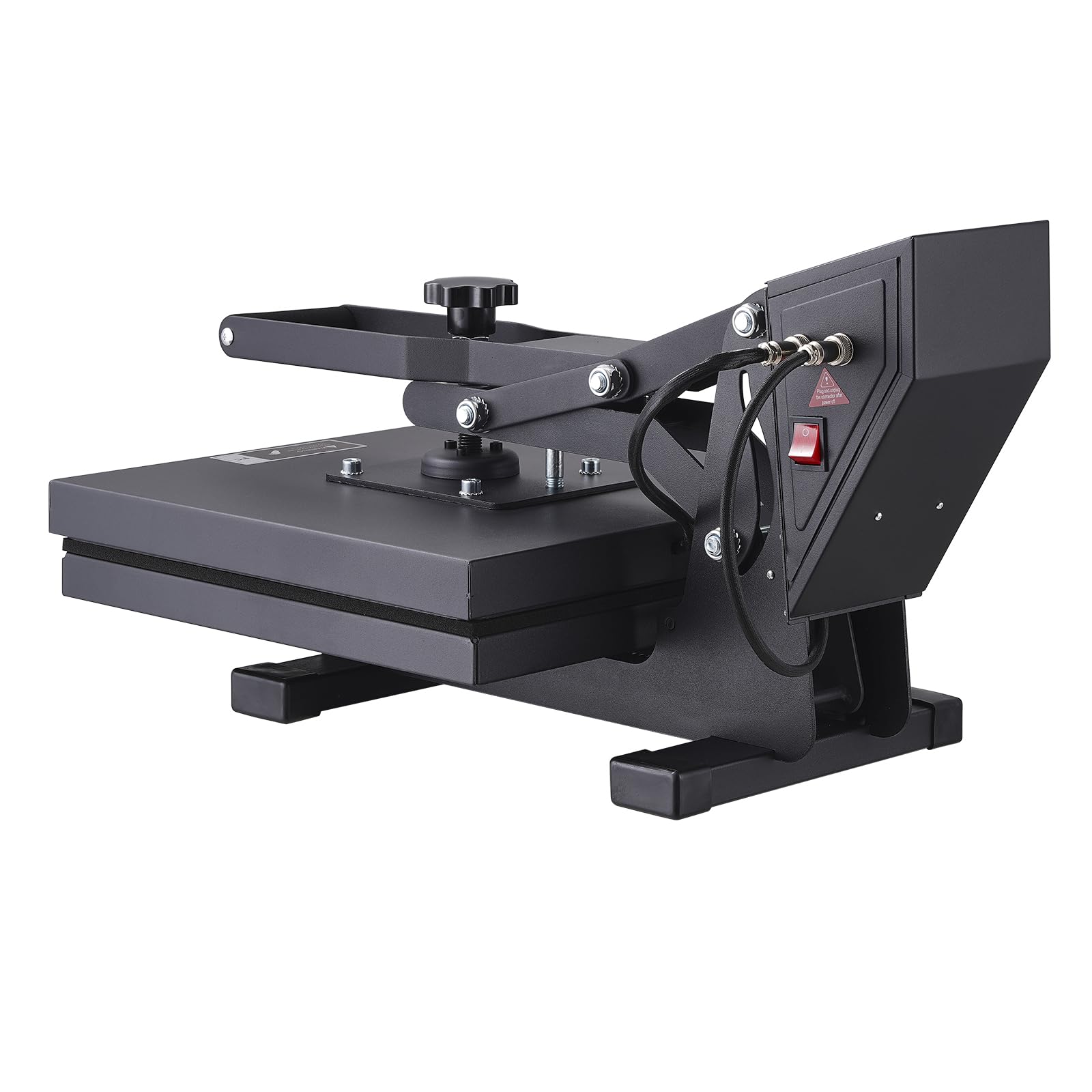 VEVOR 15x15 Inch Digital Heat Press Machine for T-Shirts & Sublimation - Fast Heating, High Pressure Industrial Heat Transfer Vinyl Printer - Perfect for DIY Crafts, Custom Apparel & Small Business Use - Easy to Use Black Heat Press