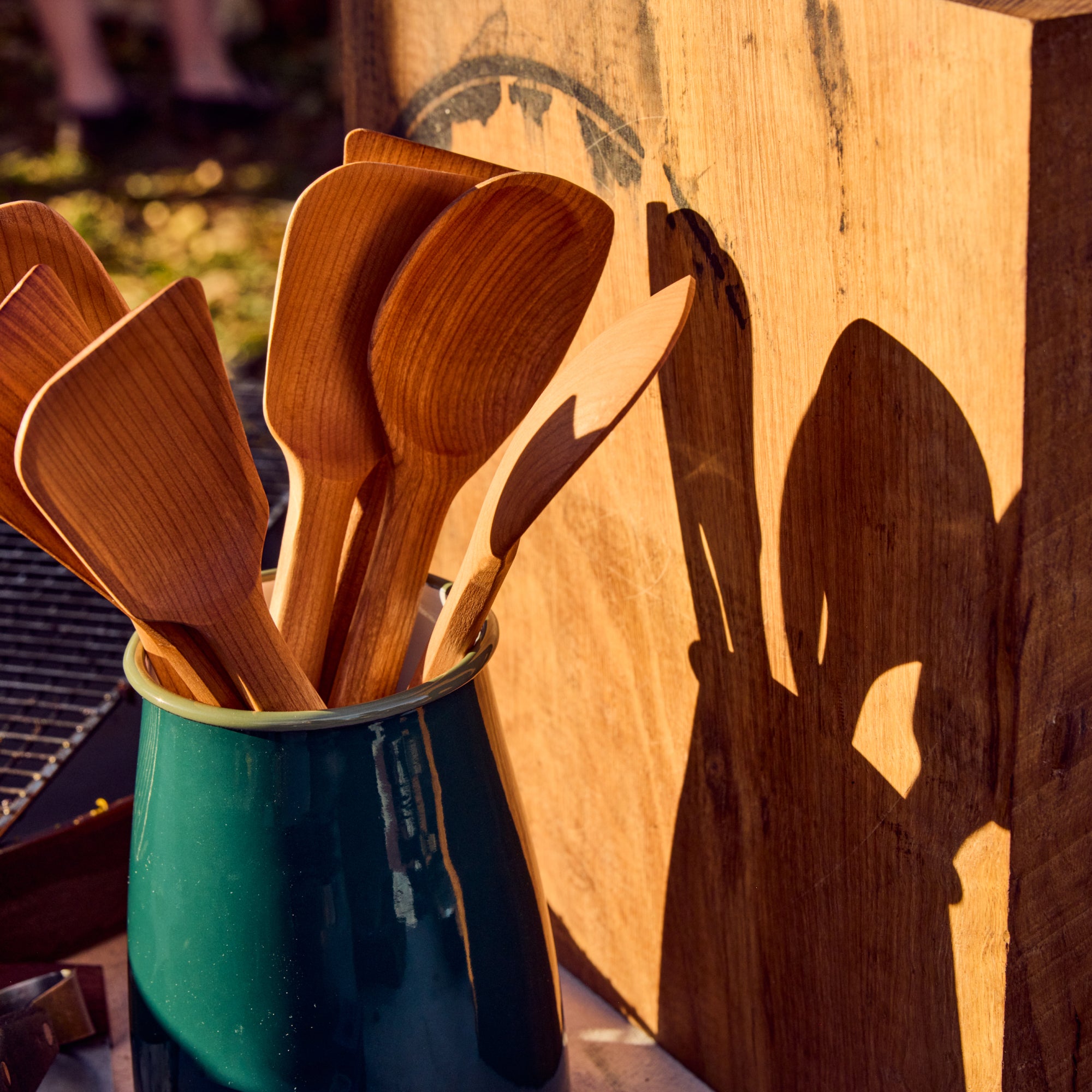 Premium Cherry Wood Spoons & Spatulas Set - Natural Wooden Kitchen Utensils for Cooking, Baking & Serving - Ideal for Home Chefs & Gift Giving