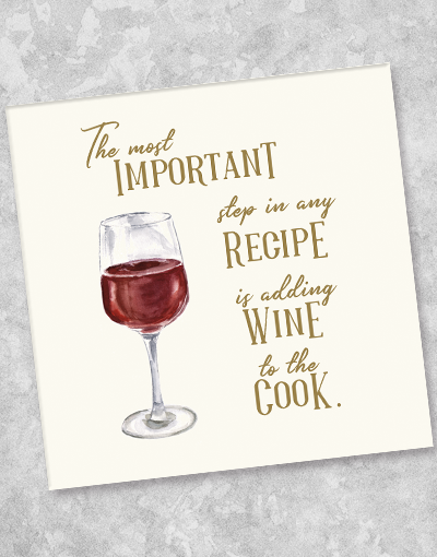 Premium Wine Beverage Napkins (44 Count) - Elegant & Absorbent Cocktail Party, Wedding, and Dinner Table Decor Accessories