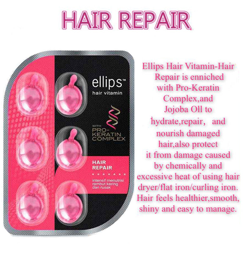Premium Vitamin Hair Care Essential Oil Set - Nourishing & Repairing Treatment for Dry, Damaged Hair - Perfect for Home Spa & Salon Use