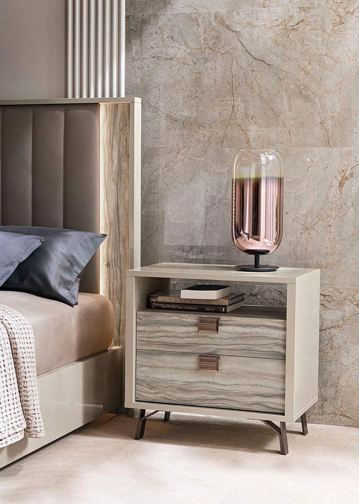 ALF JUPITER BEDROOM COLLECTION - Modern Luxury Bedroom Furniture Set for Master Suite & Guest Room | Complete Bed Frame, Nightstands & Dresser