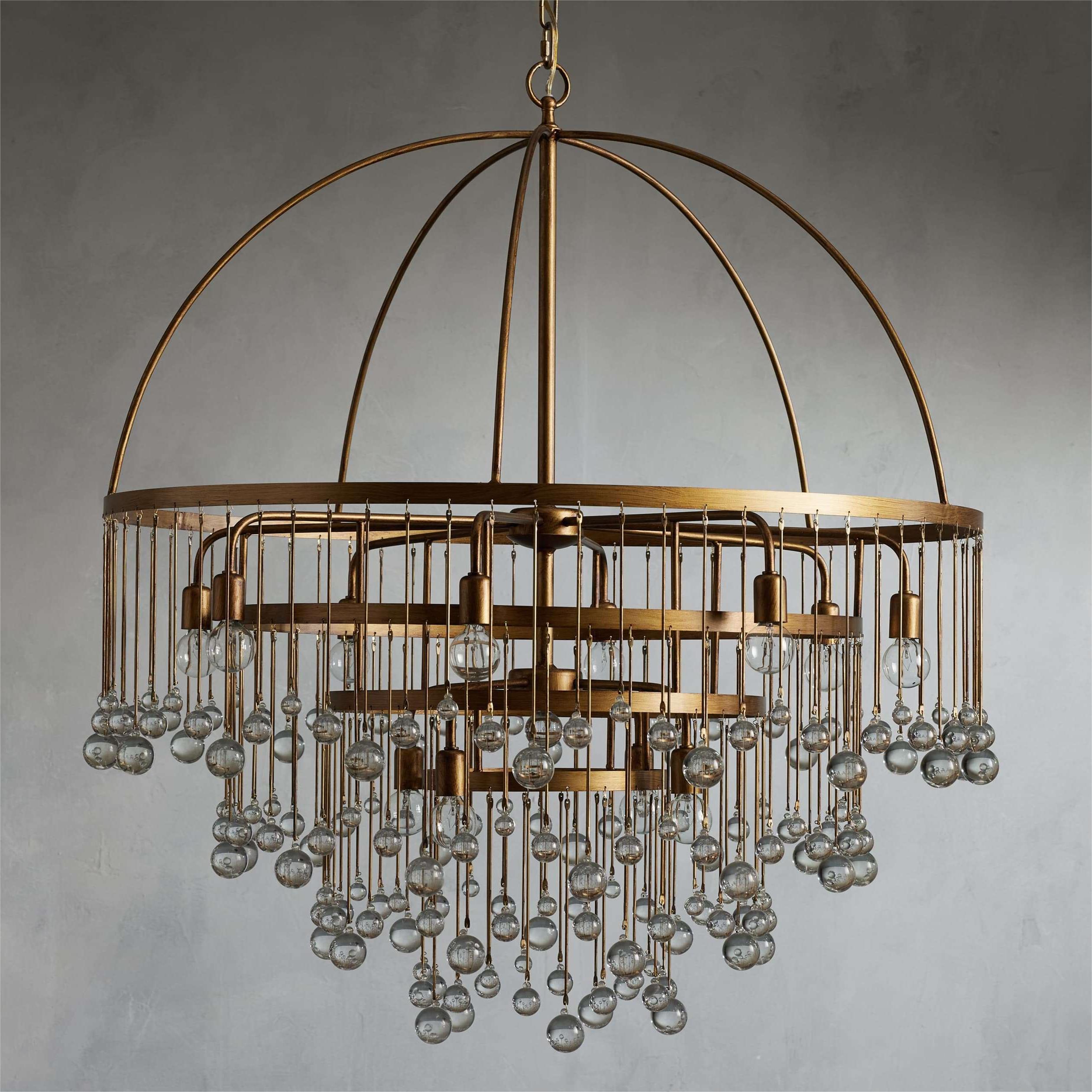 Aubrey Modern Crystal Ball 4-Tier Chandelier - Elegant Ceiling Light Fixture for Dining Room, Living Room, Bedroom & Entryway Lighting Decor