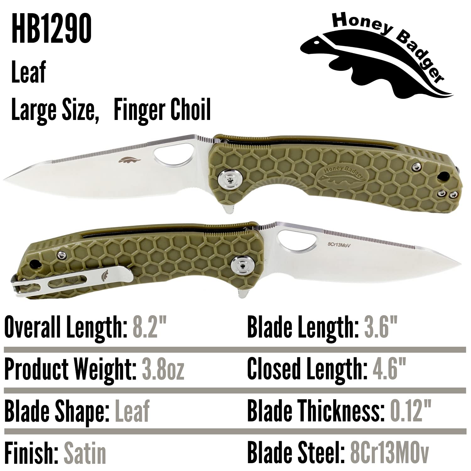 Western Active Honey Badger Folding Knife - 3.63
