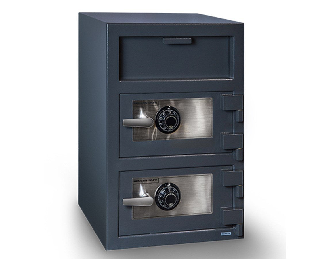 Hollon FDD 3020CC Double Door Depository Safe with Dial Locks - Heavy Duty Commercial Security Safe for Cash, Documents & Valuables - Ideal for Banks, Retail Stores & Offices