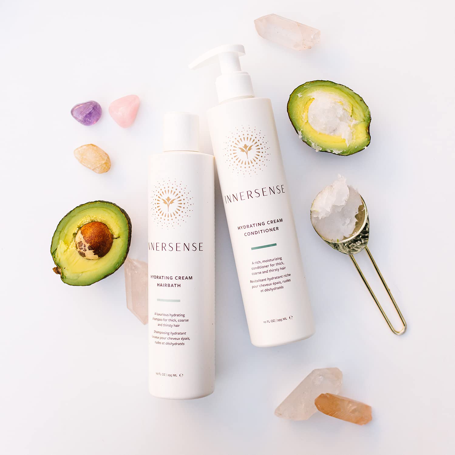 Organic Hydrating Shampoo & Conditioner Set with Lavender Body Lotion & Natural Deodorant - INNERSENSE, Lavido & CORPUS Nº Green Bundle for Dry Hair Care, Aromatherapy & Odor Protection | Perfect for Daily Hair & Skin Routine, Travel & Eco-Friendly Gifting
