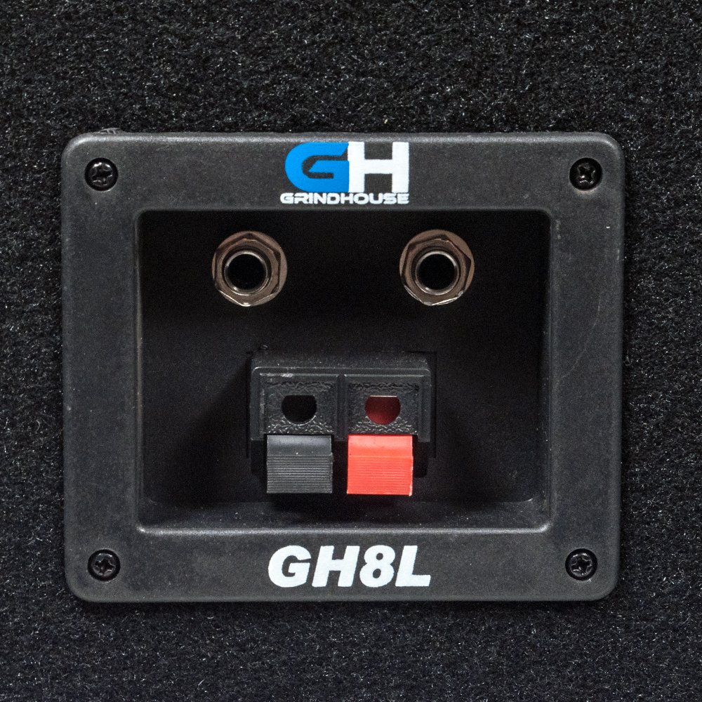 Grindhouse GH8L 8英寸被动式2路PA/DJ音箱 - 500瓦全频段音响系统，适用于现场演出、乐队表演和DJ活动