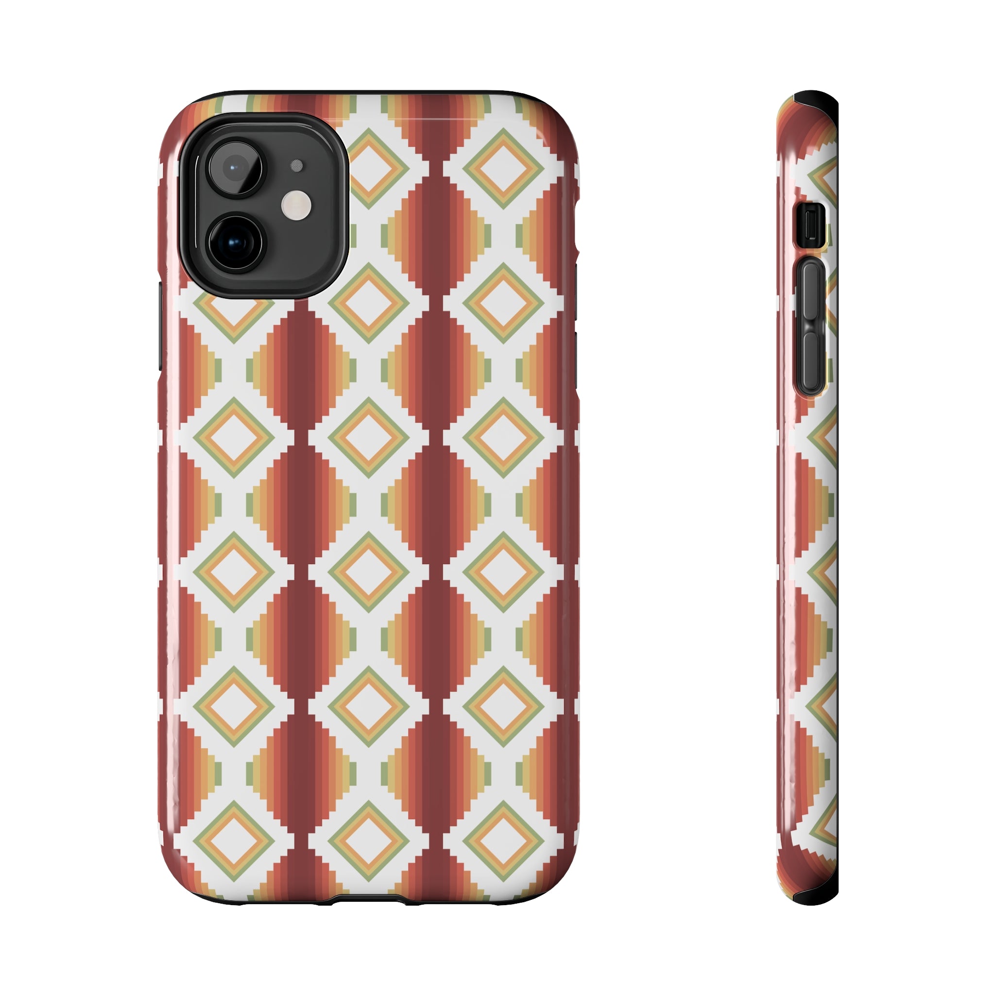 Durable Southwestern Rio Boho Hard Phone Case for iPhone & Samsung - Stylish Protection for Travel & Outdoor Adventures