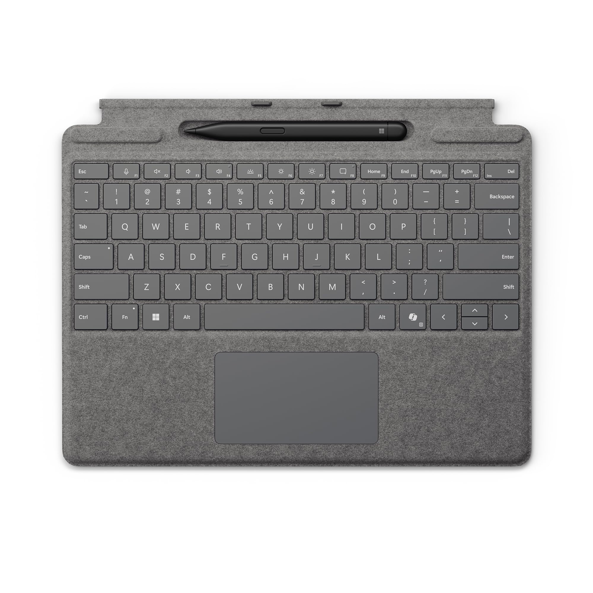 Microsoft Surface Pro Keyboard with Slim Pen - Platinum | Ultra-Slim Design for Surface Pro | Perfect for Work, Travel & Productivity