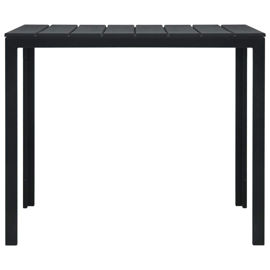 Black Wood Look Coffee Table 30.7x30.7x29.1 for Living Room
