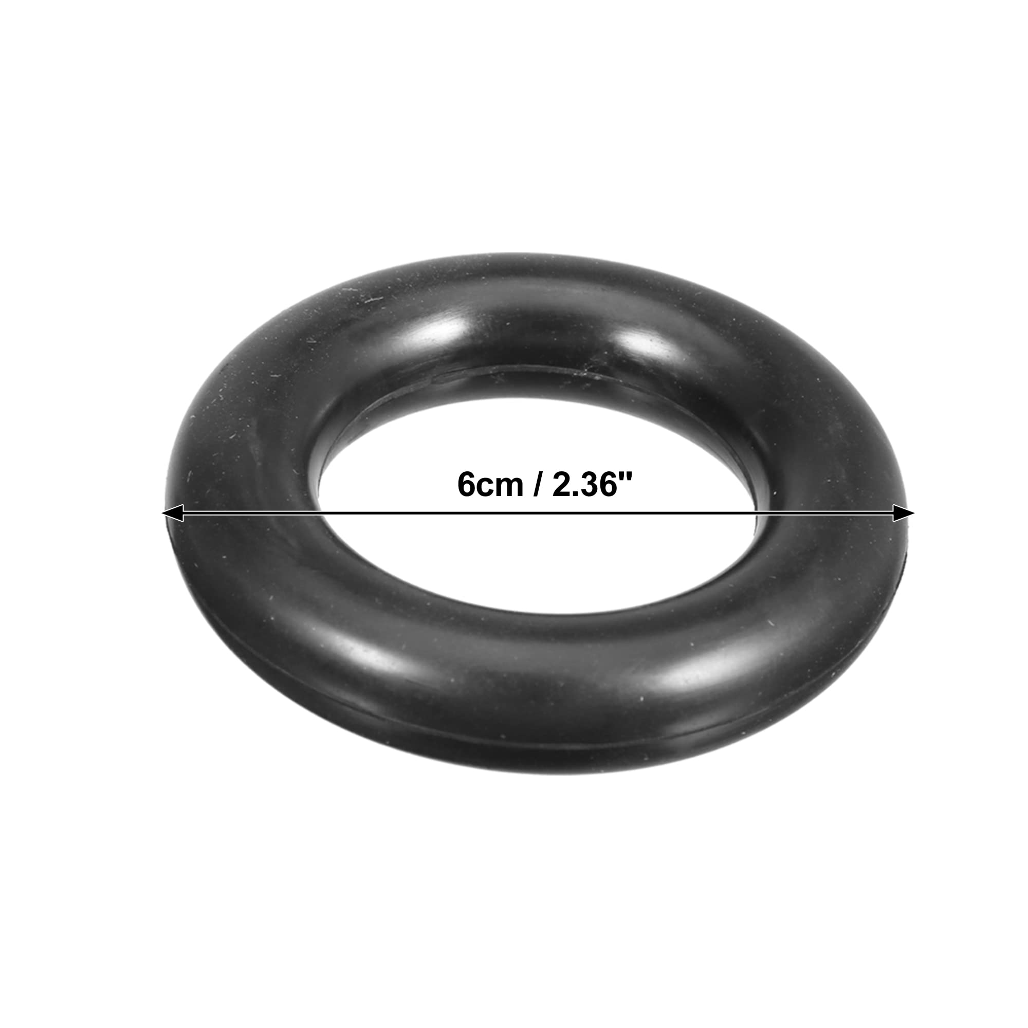 X AUTOHAUX 60mm Universal Muffler Exhaust Hanger Bushing - Heavy Duty Rubber Mount Bracket & Car Insulator Kit (4pcs) for Tail Pipe Support - Perfect for Automotive Repair & Exhaust System Maintenance