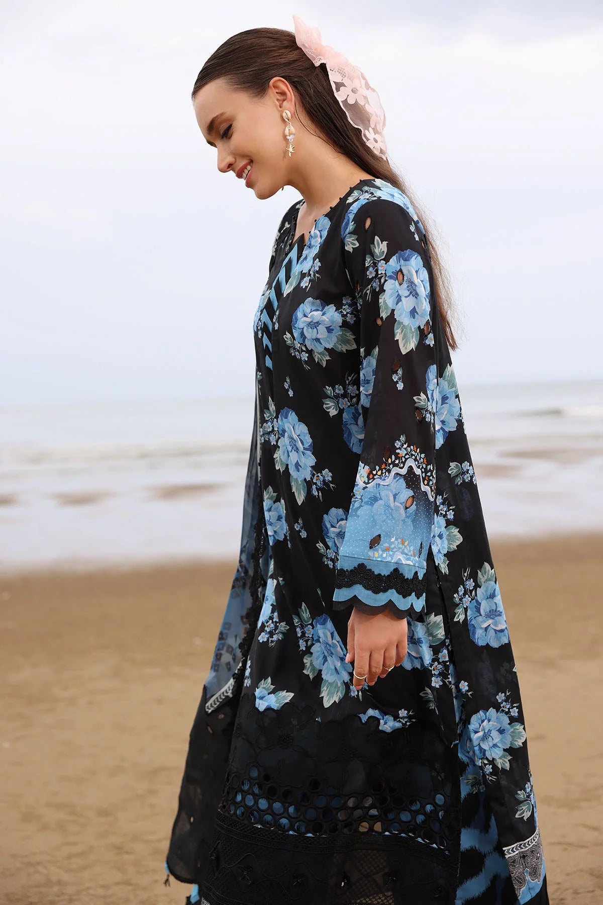 Nureh Gardenia Stitched Design 3 - Elegant Floral Embroidery for Home Decor, Wedding Gifts & Boho Fashion Accessories