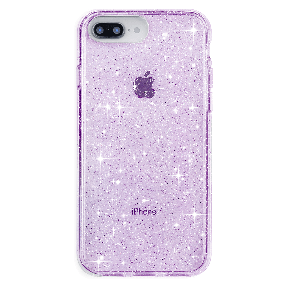 Lilac Stardust Glitter iPhone Case - Protective & Stylish Phone Cover for iPhone 13/14/15 - Perfect for Parties, Festivals & Everyday Use