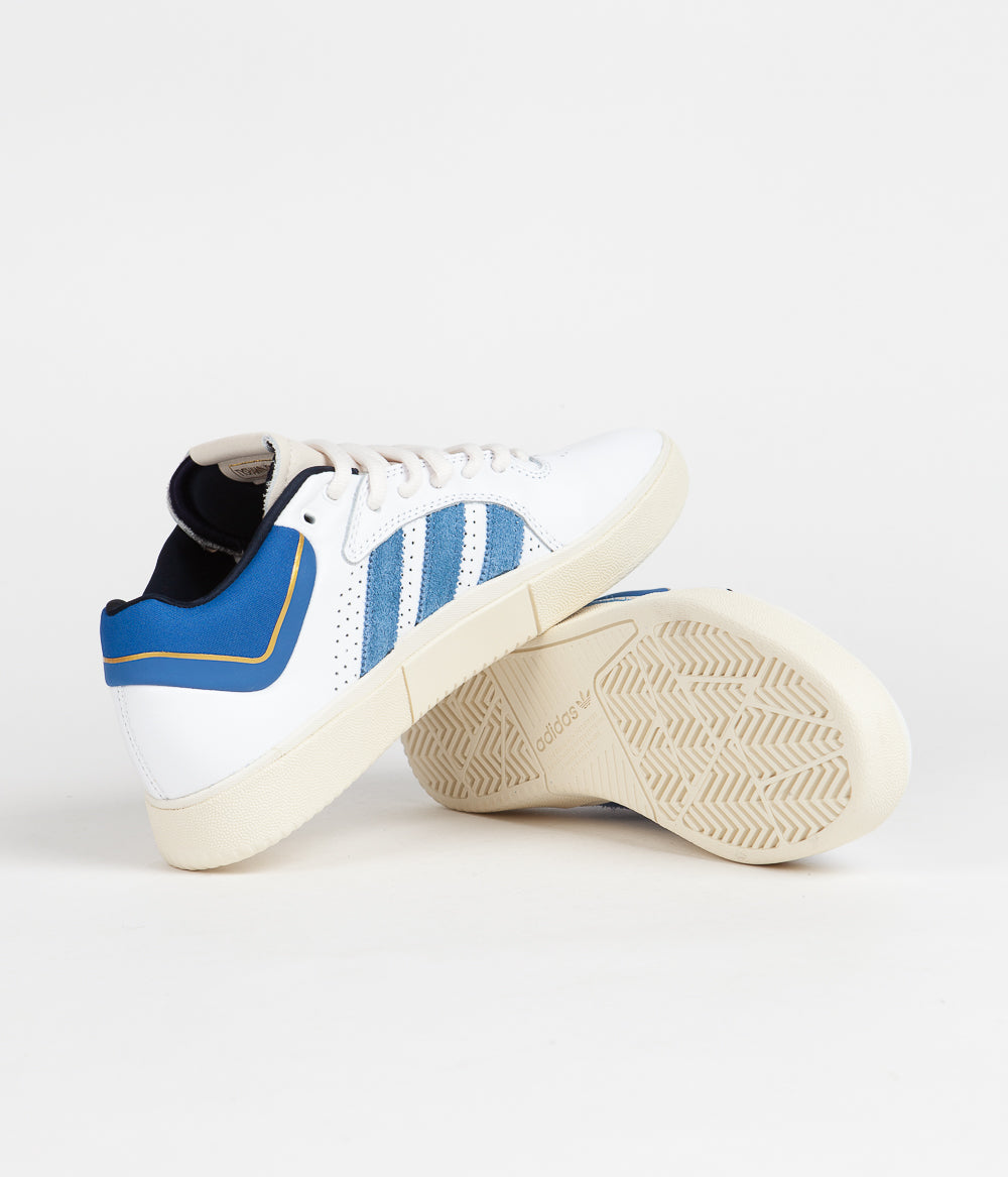 Adidas Tyshawn Shoes Men's Basketball Sneakers - White/Blue Colorway | Lightweight Comfort & Performance Design for Court Play & Streetwear Fashion