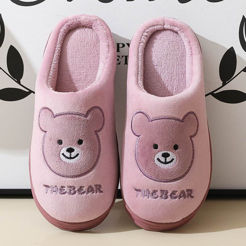 SnugglePaws: Cute Kawaii Teddy Bear Slippers for Women & Girls - Cozy Home & Lounge Wear for Indoor Comfort