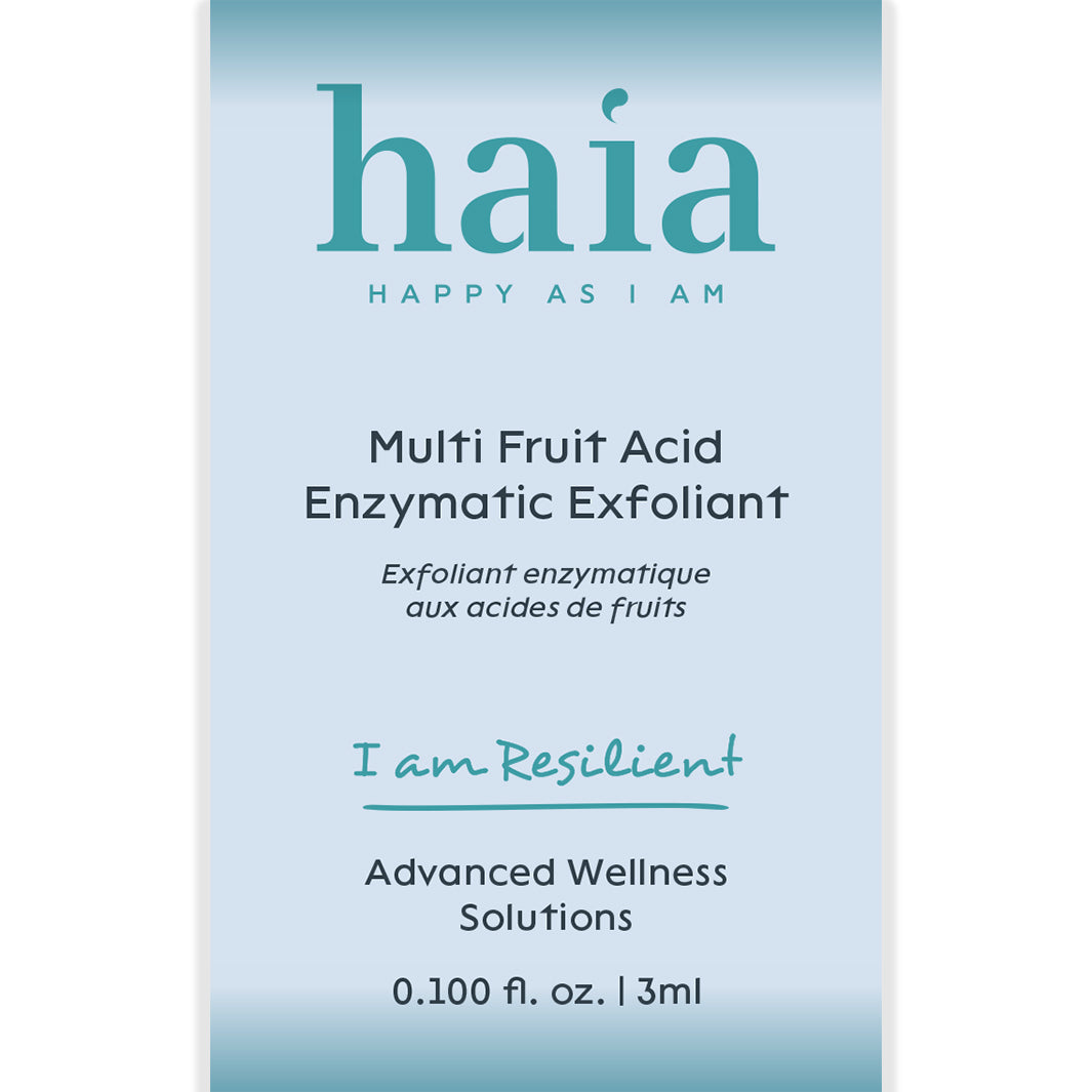 haia I am Resilient Multi Fruit Acid Enzymatic Exfoliant - Gentle Chemical Peel for Brightening & Smoothing Skin | Perfect for Acne-Prone & Sensitive Skin Care Routine