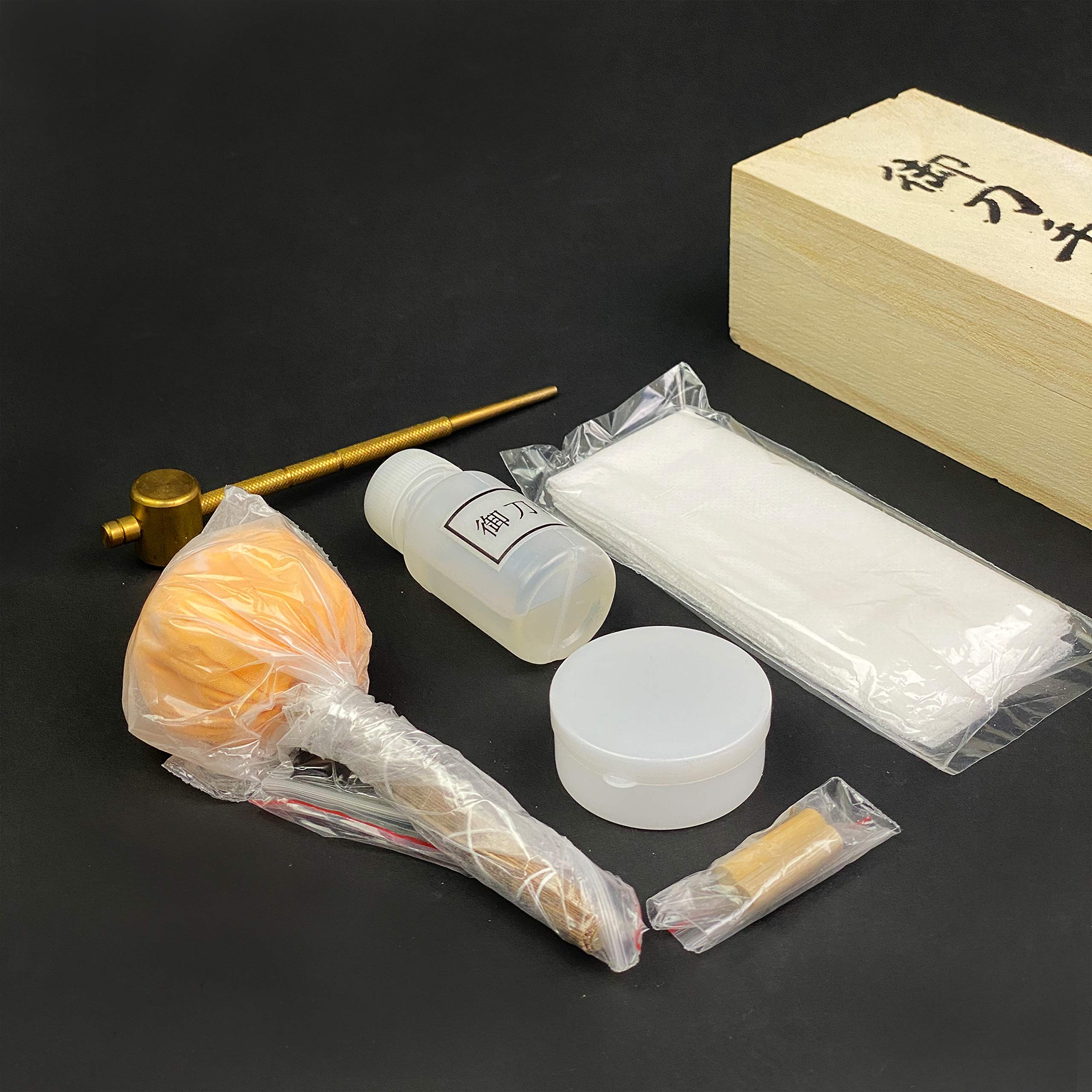 Premium Japanese Samurai Katana Sword Maintenance & Cleaning Kit - Authentic Sword Care Set for Display, Collection & Martial Arts Practice